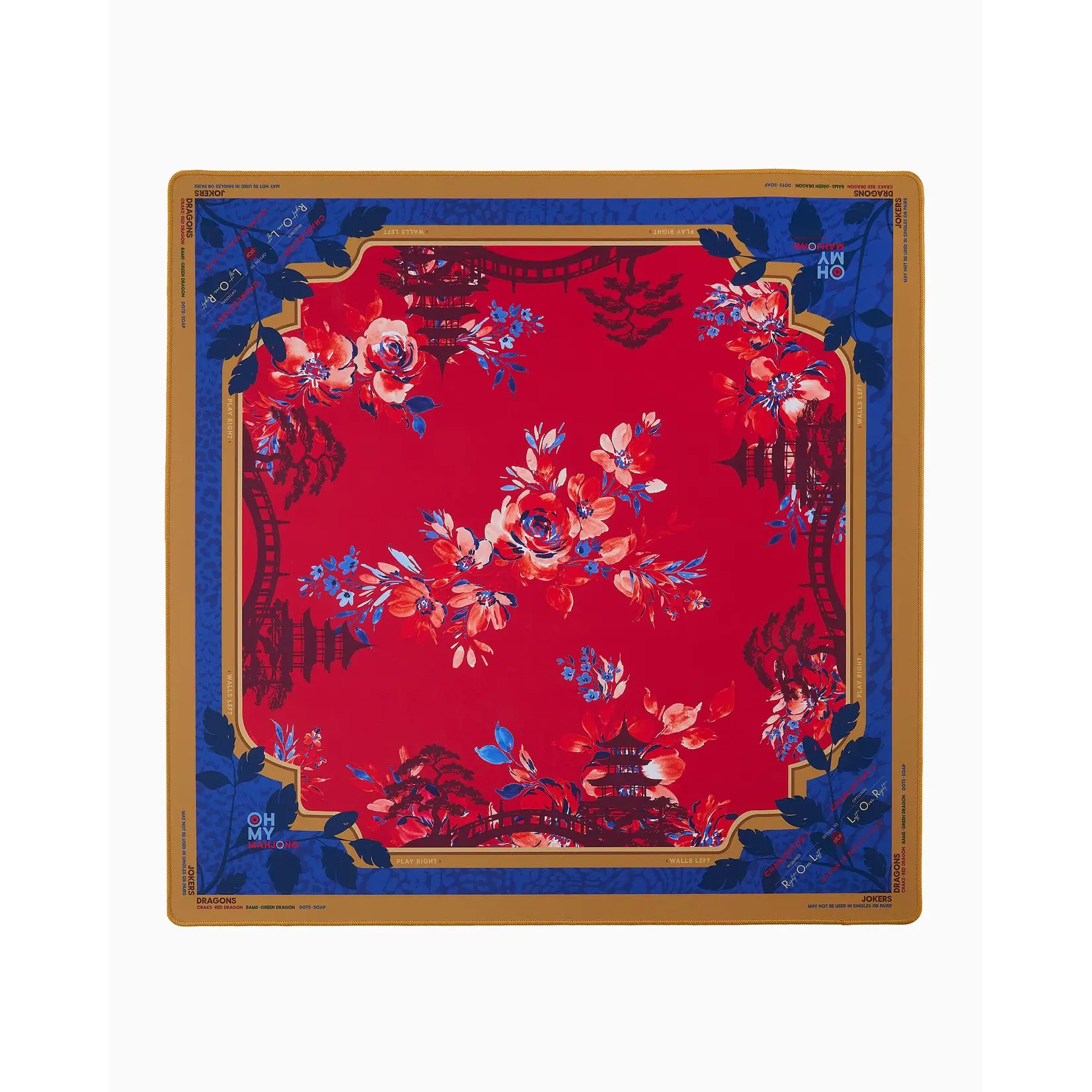 Oh My Mahjong Scarlett Mahjong Mat in Tube