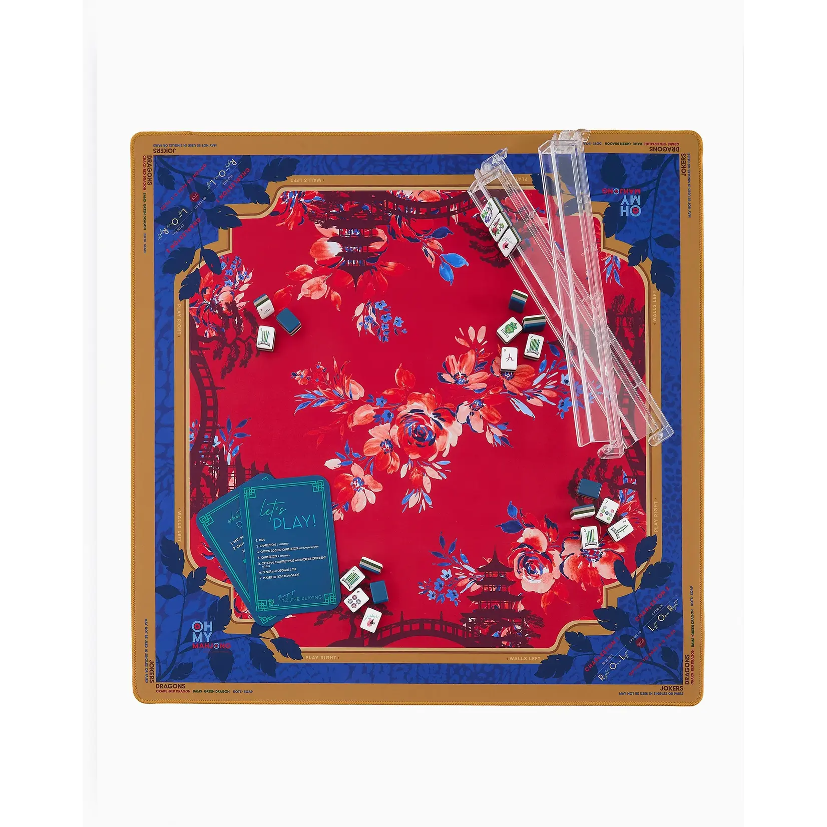 Oh My Mahjong Scarlett Mahjong Mat in Tube