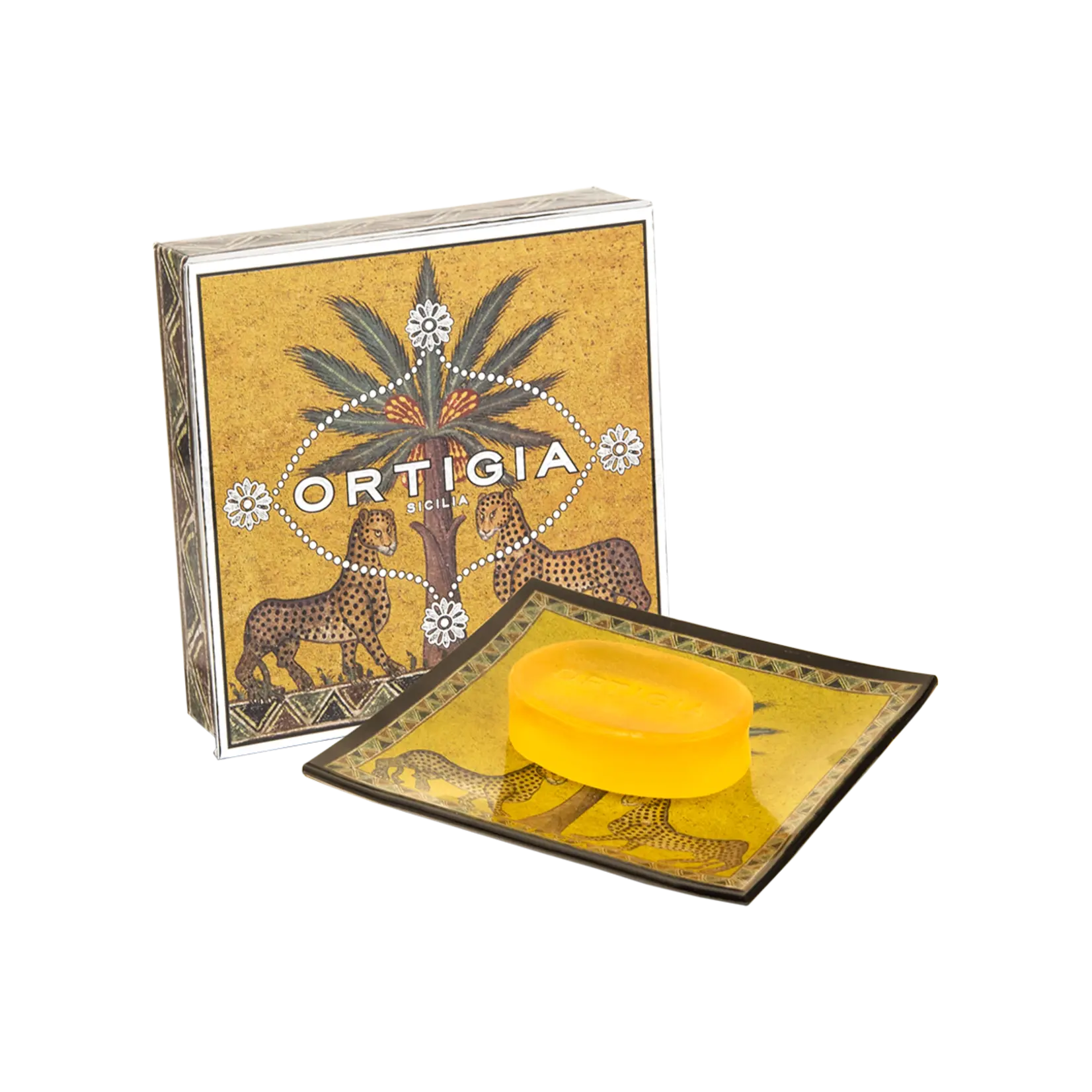 Ortigia Zagara Glass Plate & Soap