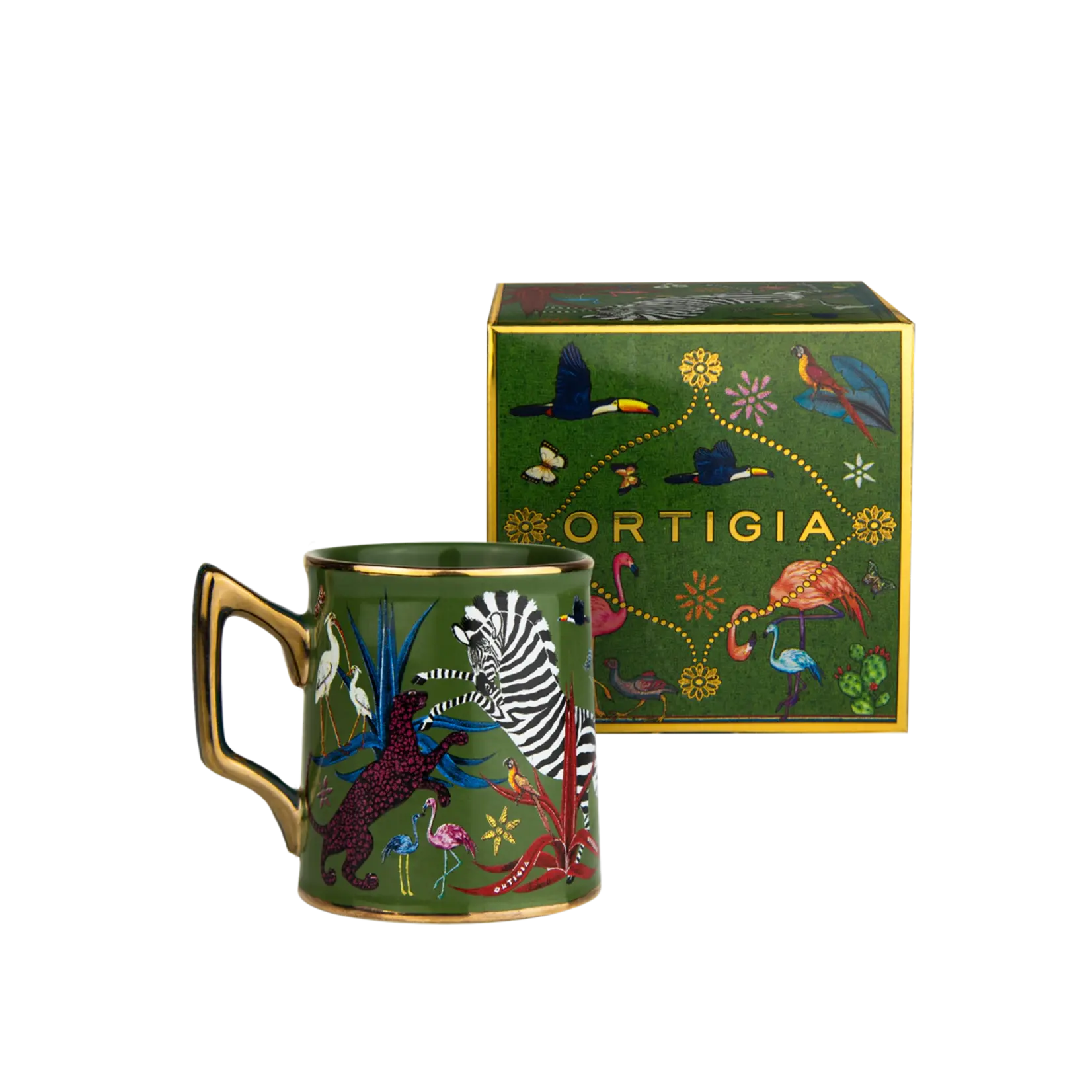 Ortigia Ceramic Jungle Green Tazza