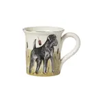 Vietri Wildlife Mug Black Hunting Dog