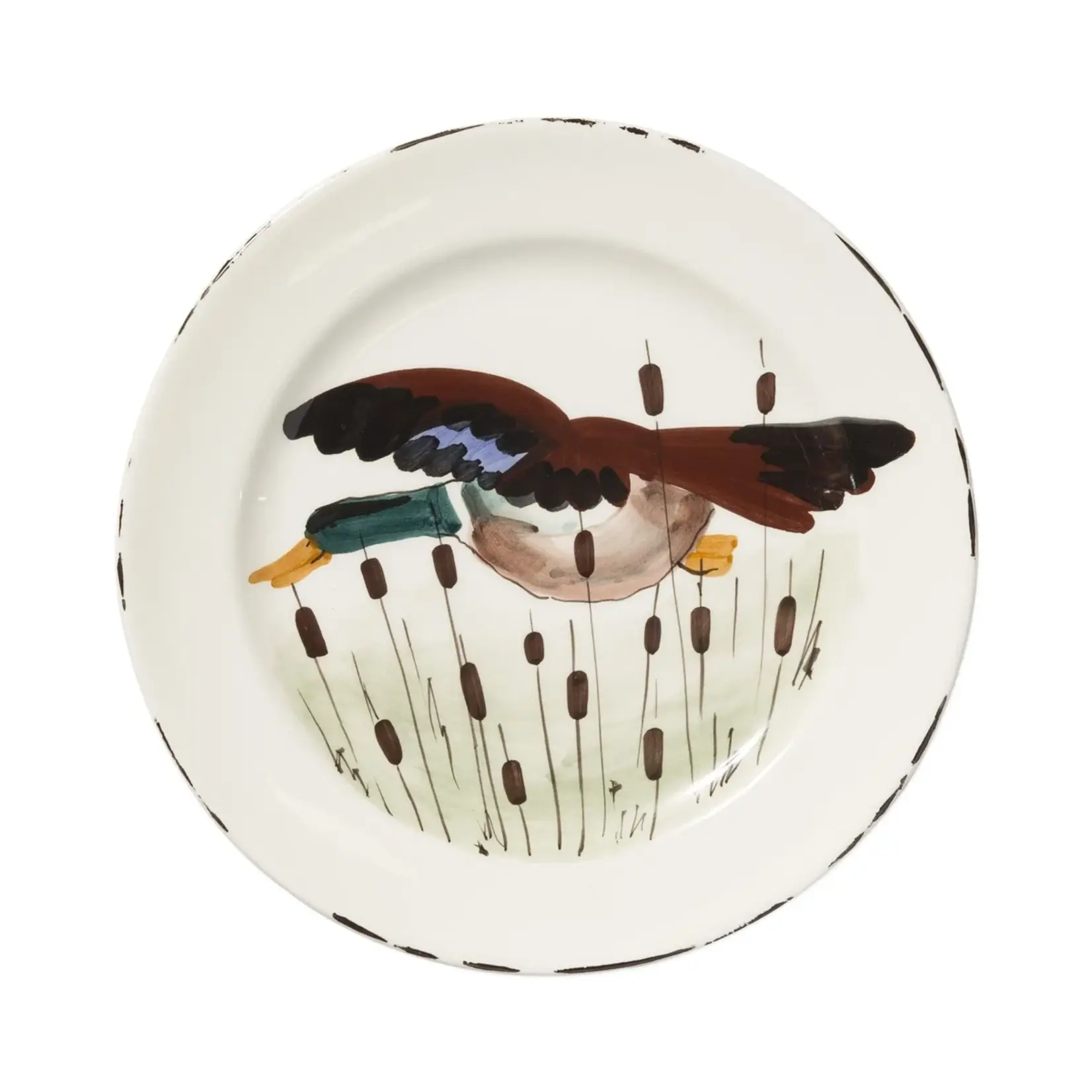 Vietri Wildlife Dinner Plate Mallard