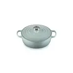 Le Creuset Signature Round Wide Oven, 3.5 Qt, Sea Salt