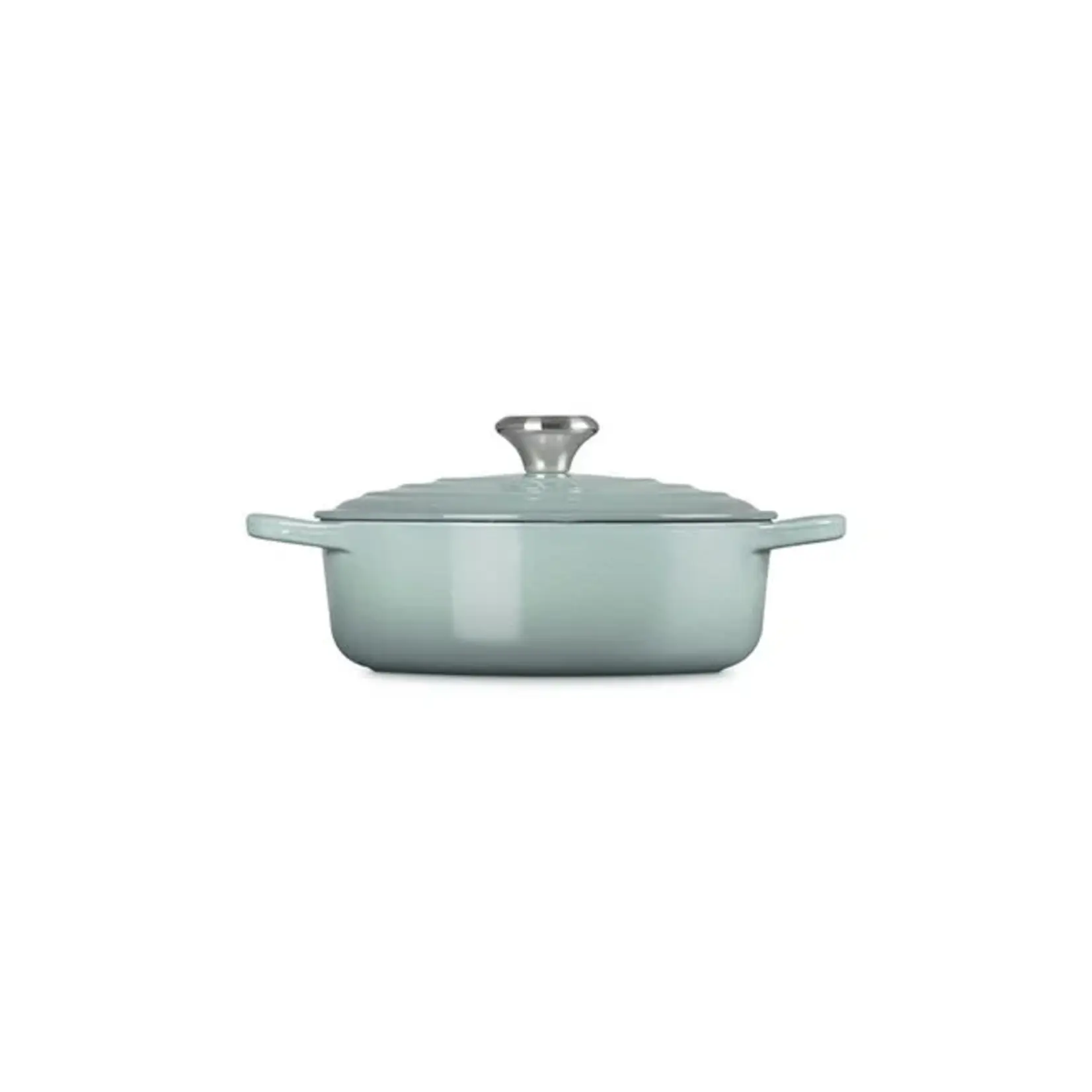 Le Creuset Signature Round Wide Oven, 3.5 Qt, Sea Salt
