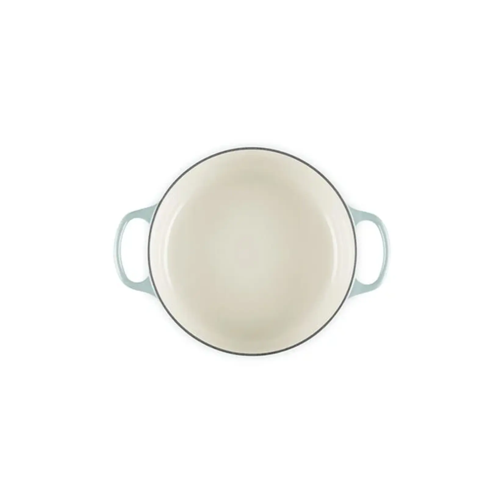 Le Creuset Signature Round Wide Oven, 3.5 Qt, Sea Salt