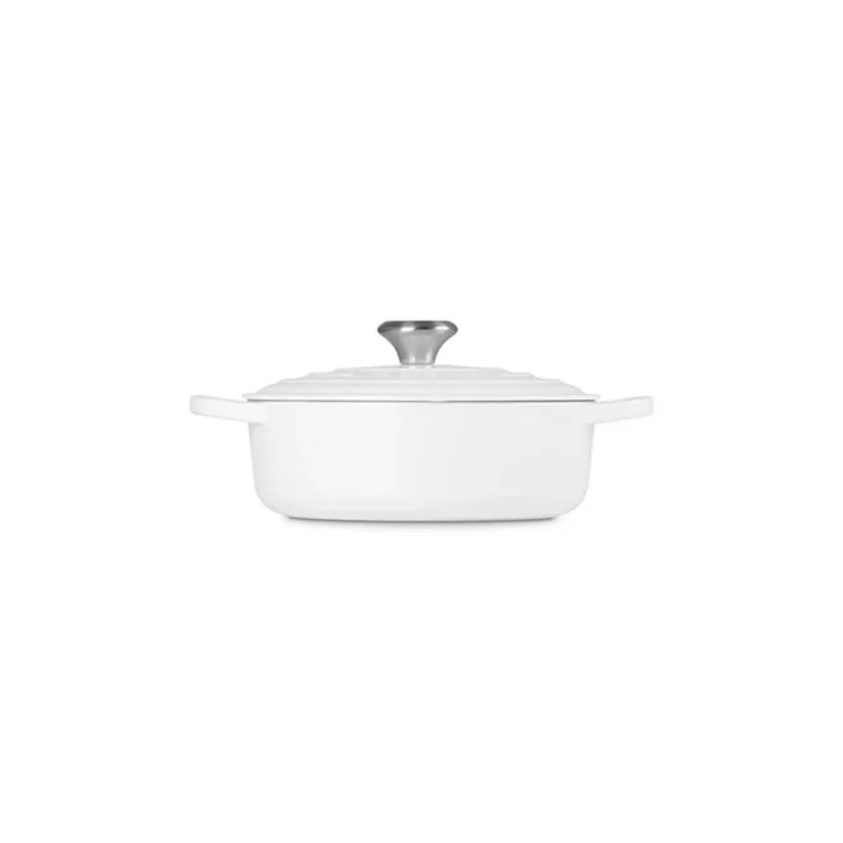 Le Creuset Signature Round Wide Oven, 3.5 Qt, White