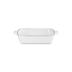 Le Creuset Signature Rectangular Roaster, White, 5.25 Qt
