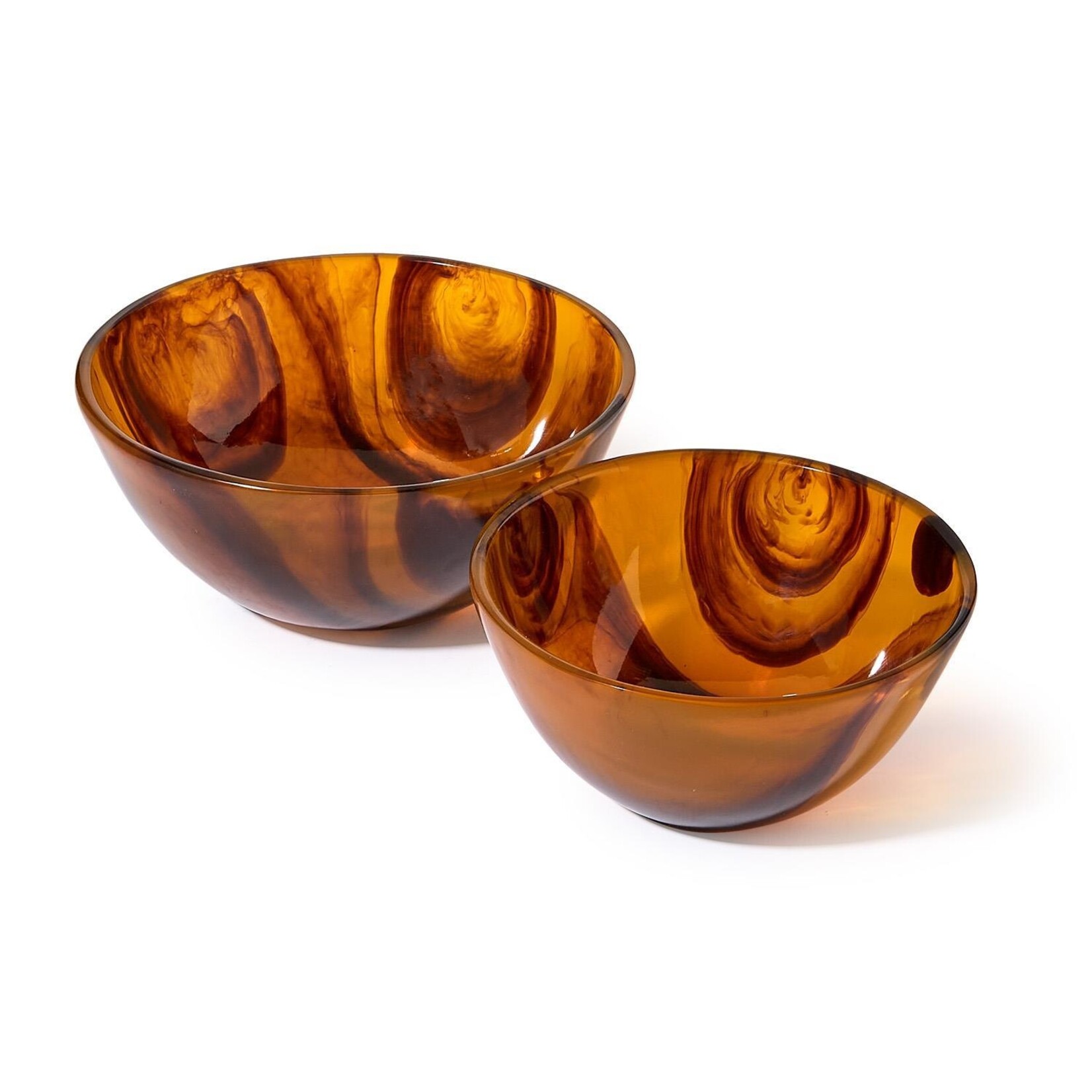 Two's Company Tortoise Swirl Serving Bowl Large