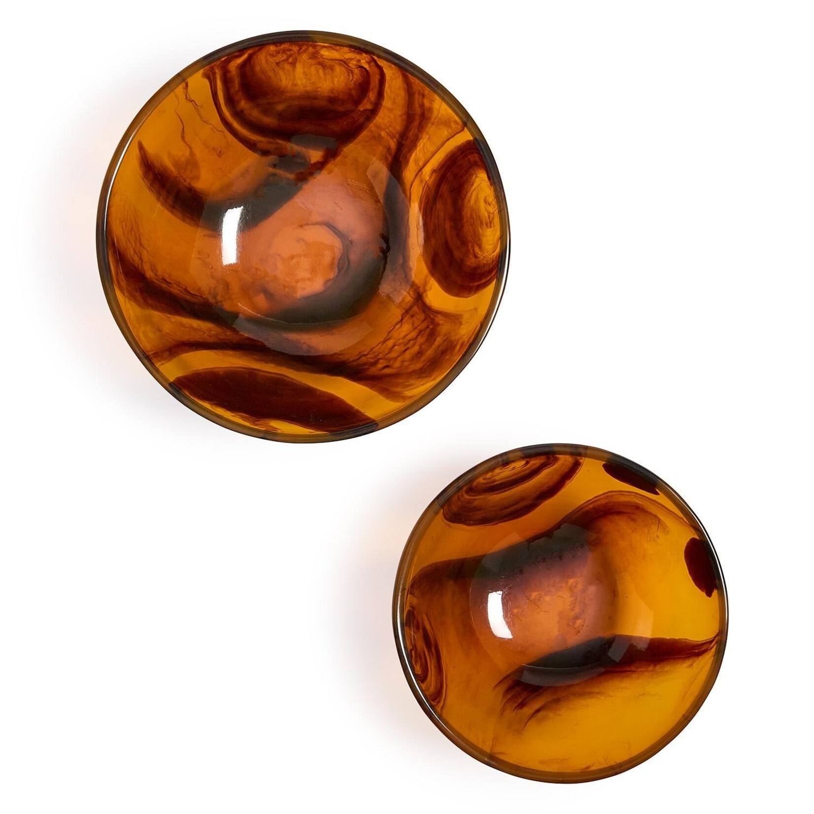 Two's Company Tortoise Swirl Serving Bowl Large