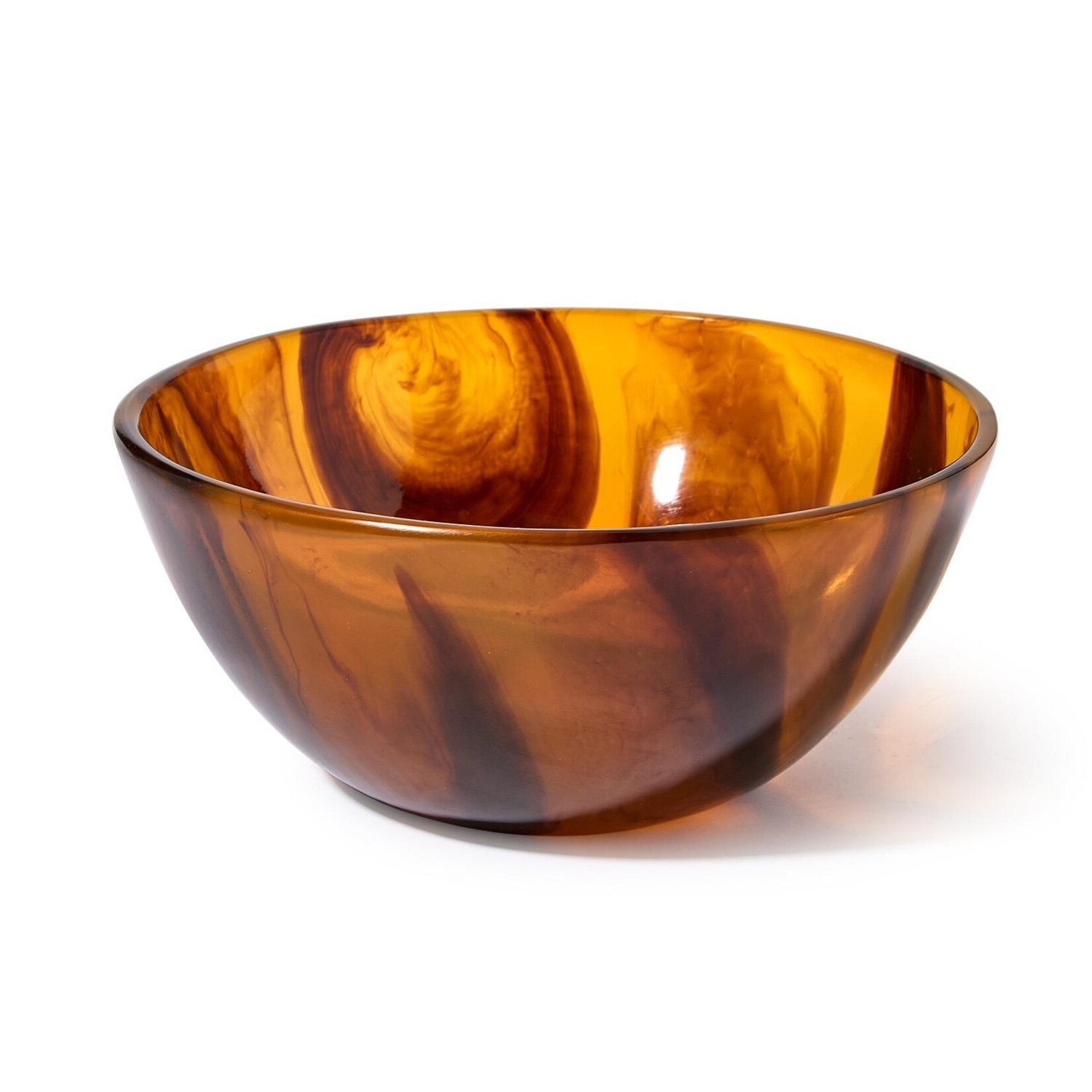 Two's Company Tortoise Swirl Serving Bowl Large