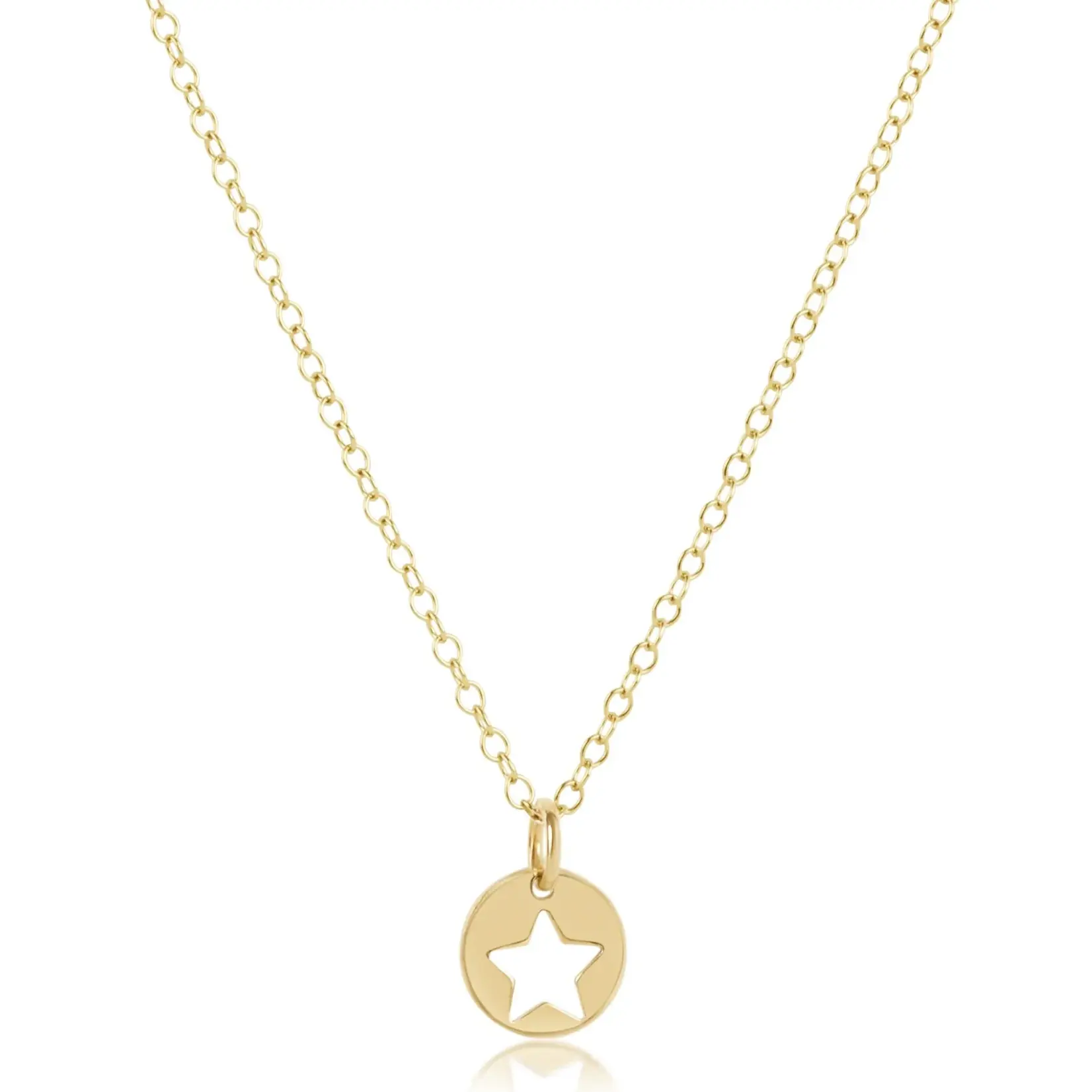 enewton egirl 14" Necklace Gold Star Small Gold Disc
