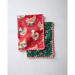 Print Fresh Tea Towels s/2 Holiday Hens