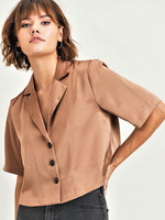 Reset by jane Silky Cropped Blouse