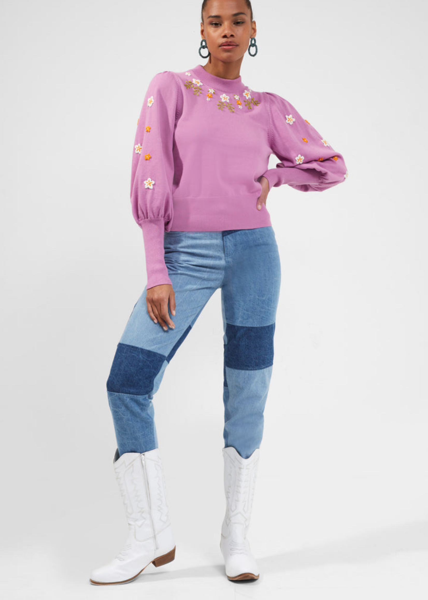 French Connection Kaitlyn Embroidered Jumper