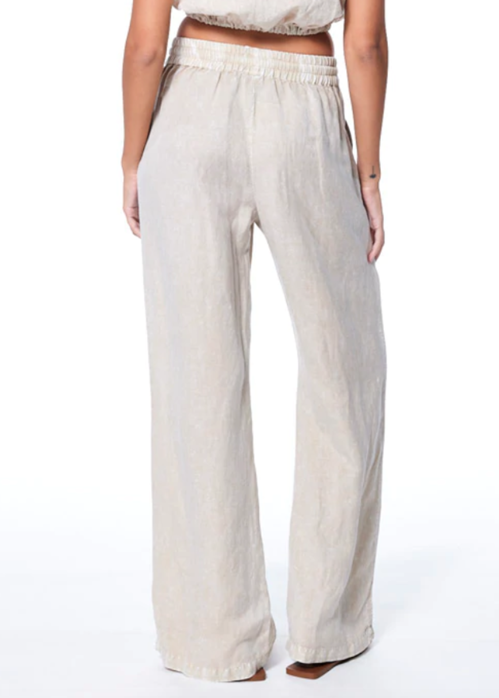 Young Fabulous & Broke Mineral Wash Linen Track Pant
