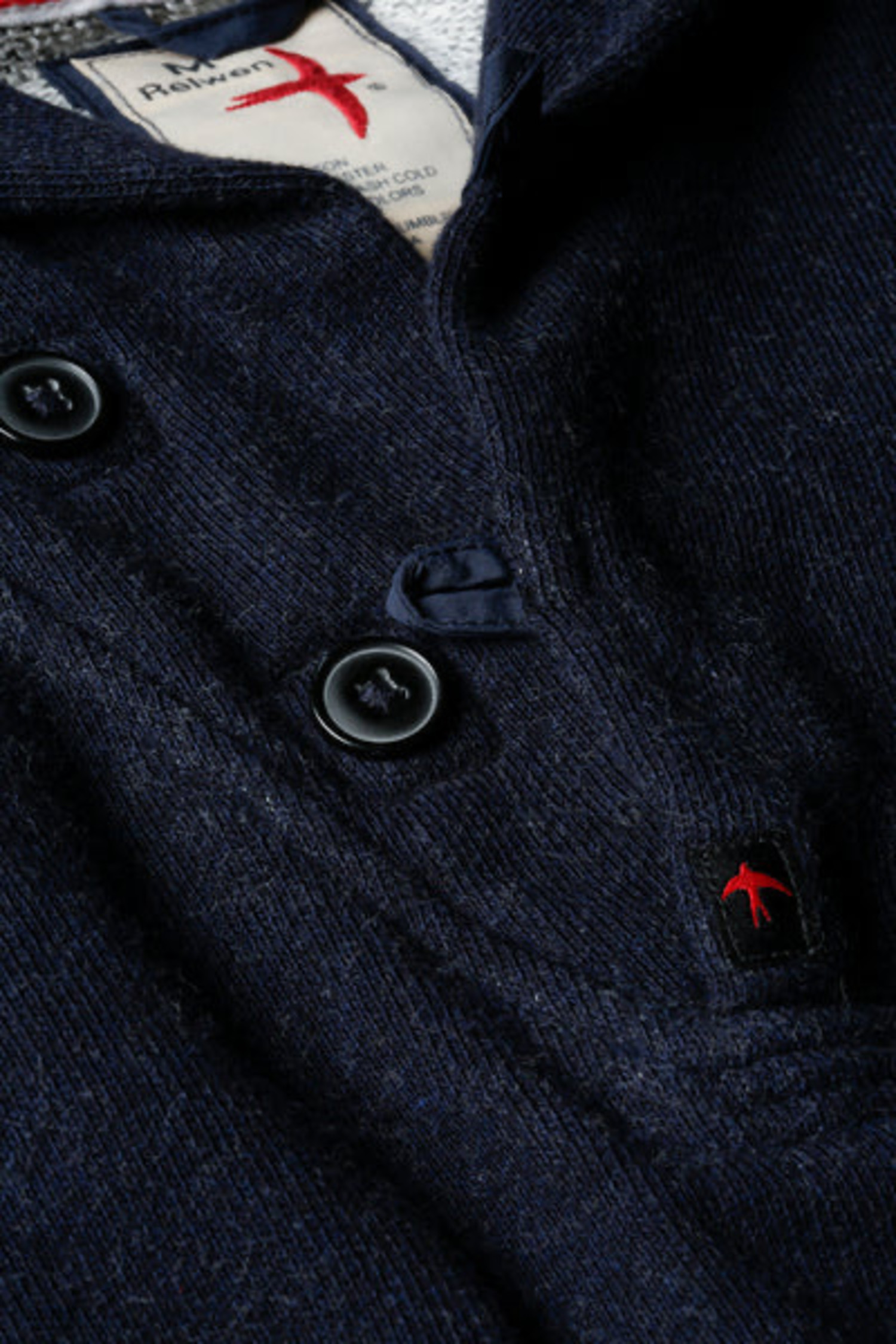 Relwen wool deck zip cardigan discount