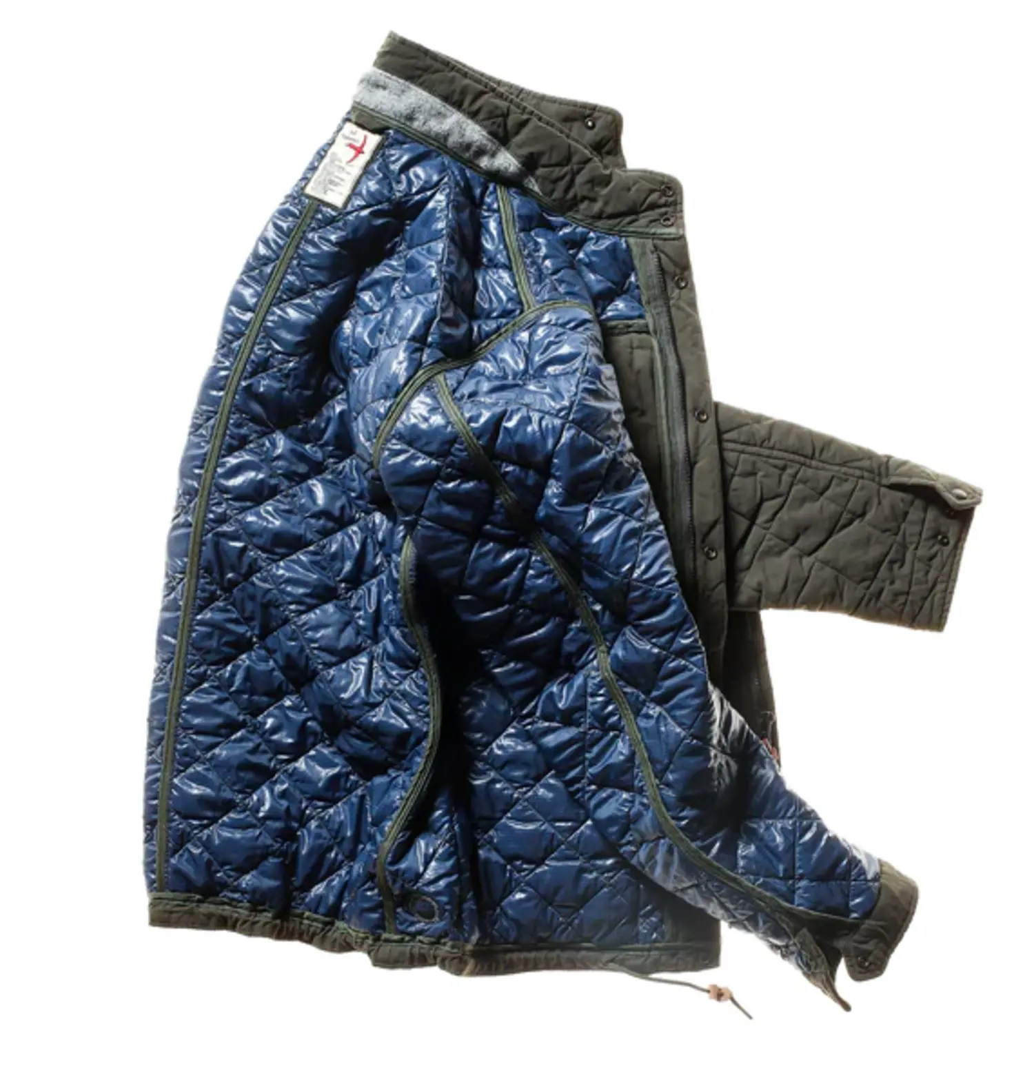 Relwen Quilted Insulated Tanker Jacket - Navy, Quilted Jackets