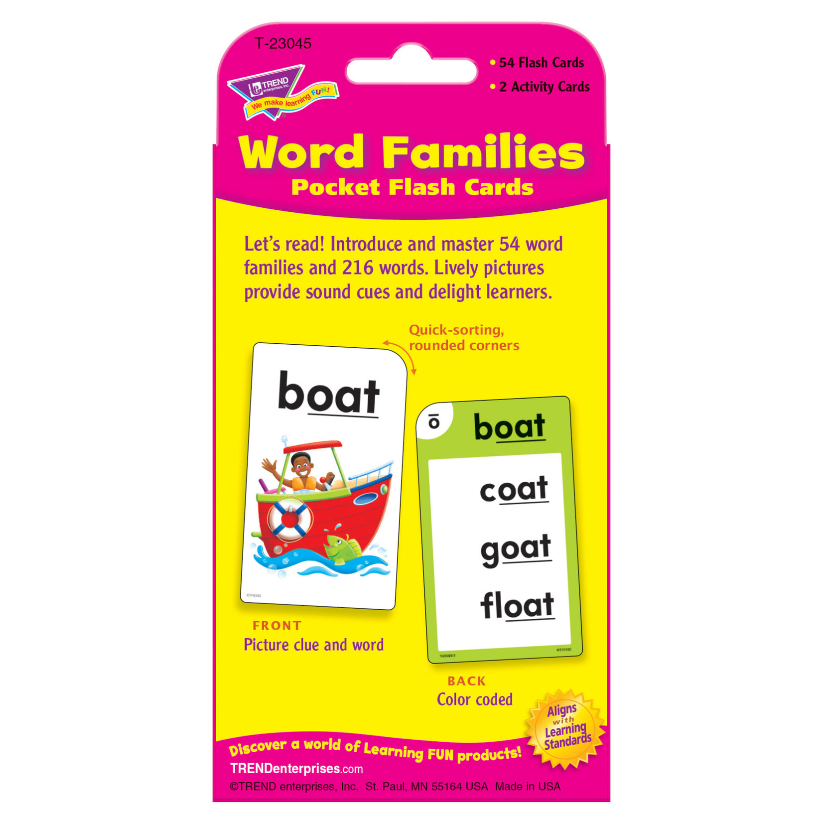 TREND Word Families Cards