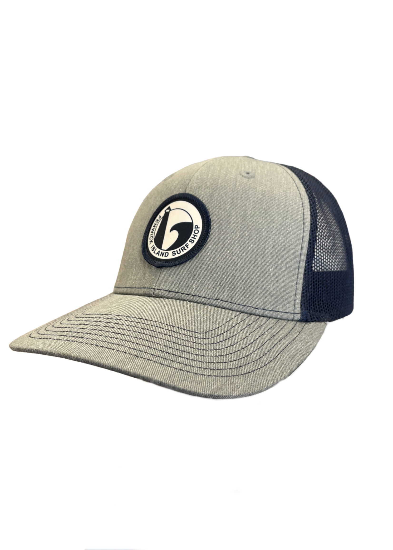 F.I. PATCH HAT HEATHER GREY/NAVY