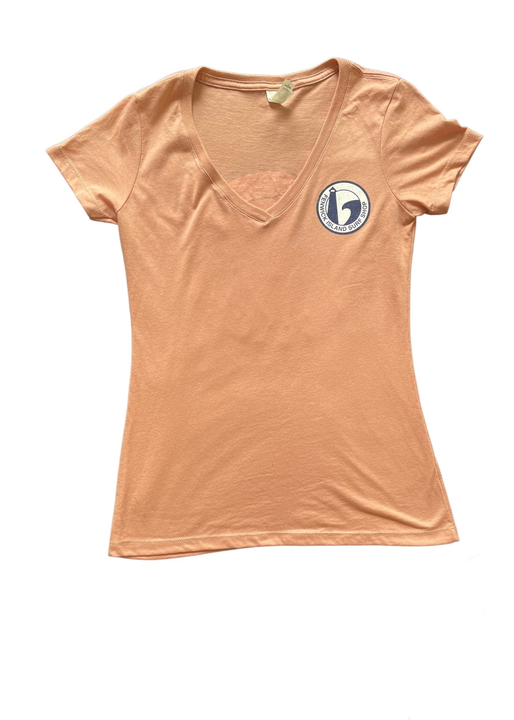 "ROUND" DESERT PINK V NECK