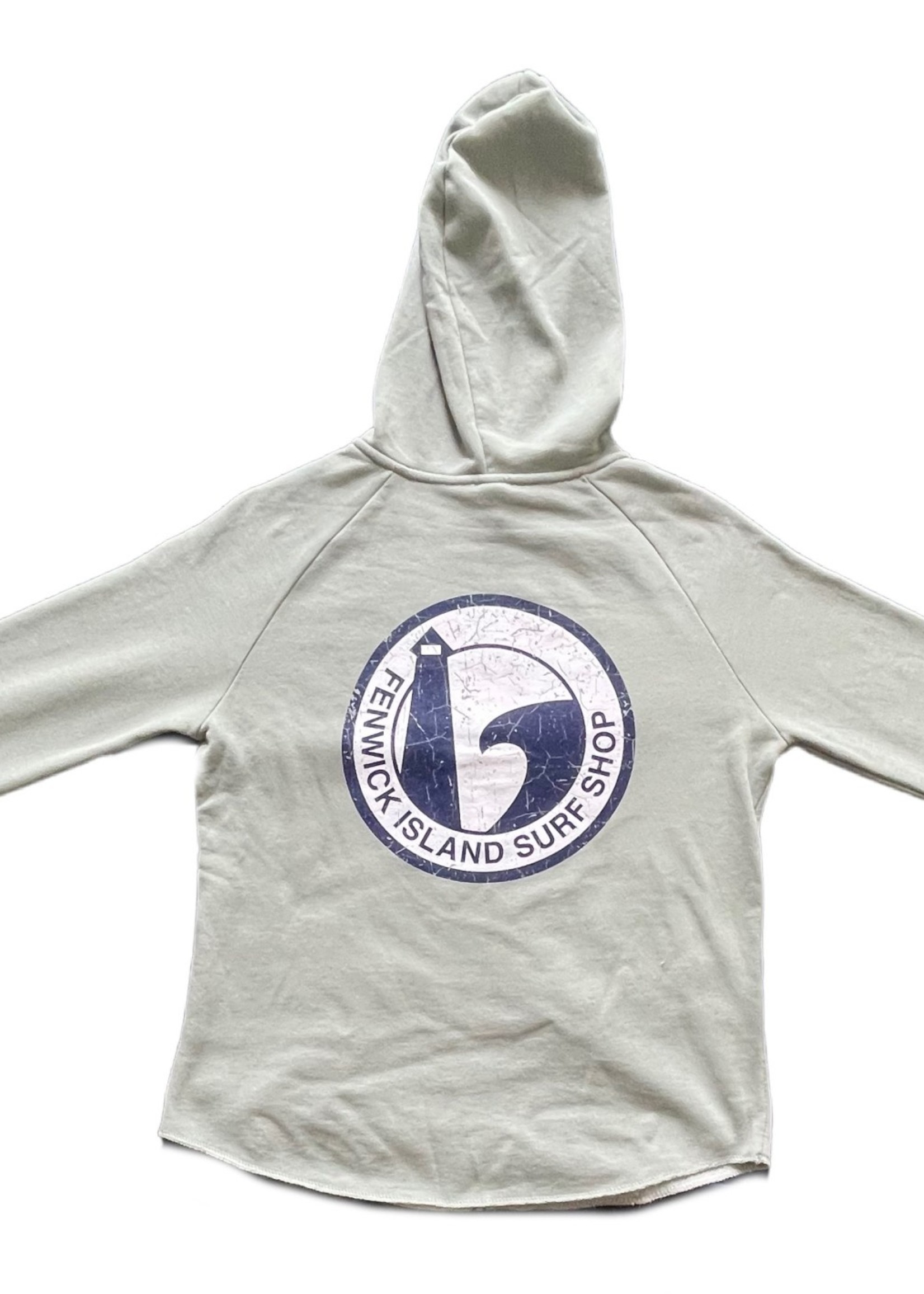 "ROUND" ZIP  UP SAGE