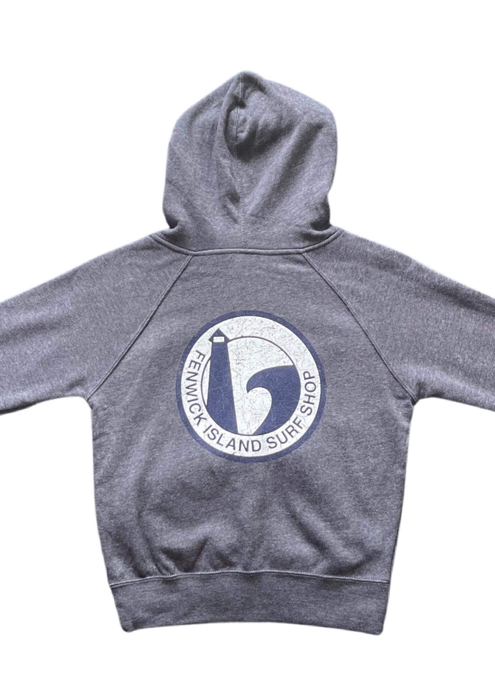 "ROUND" YOUTH RAGLAN ZIP MIDNIGHT HEATHER