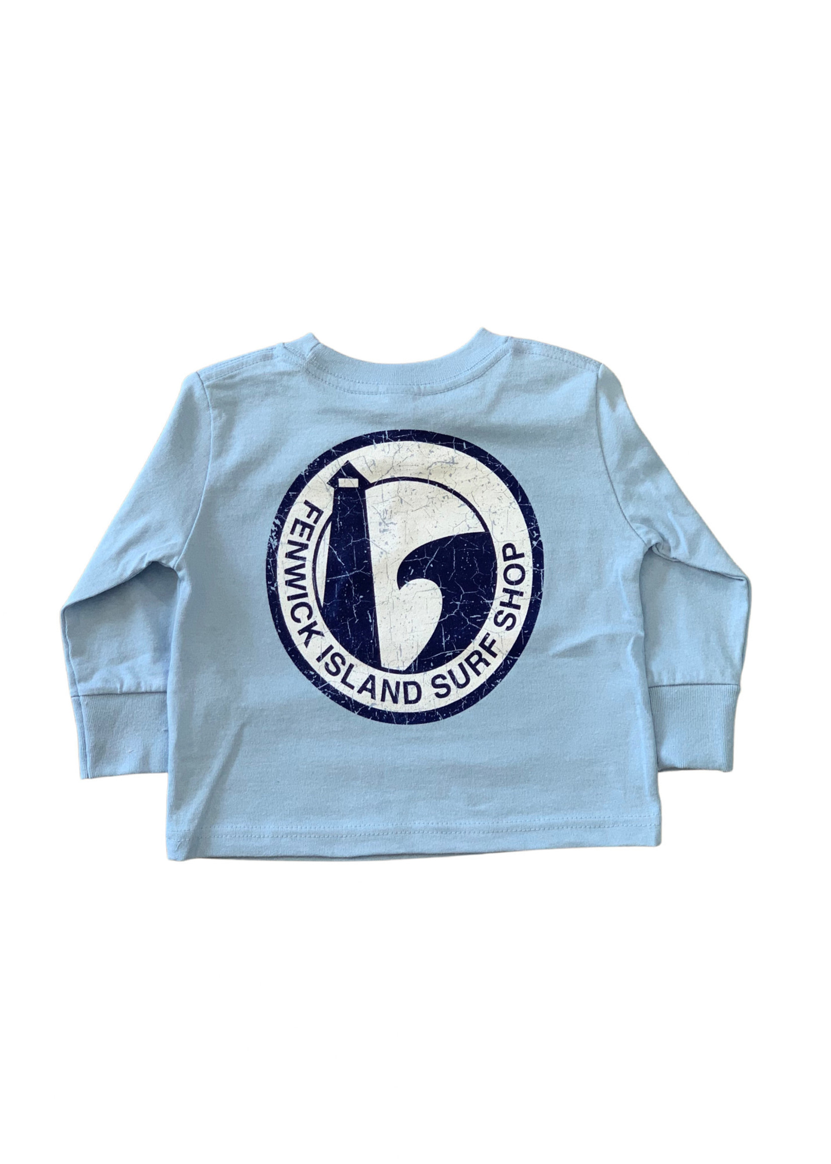 "ROUND" LONG SLEEVE LIGHT BLUE
