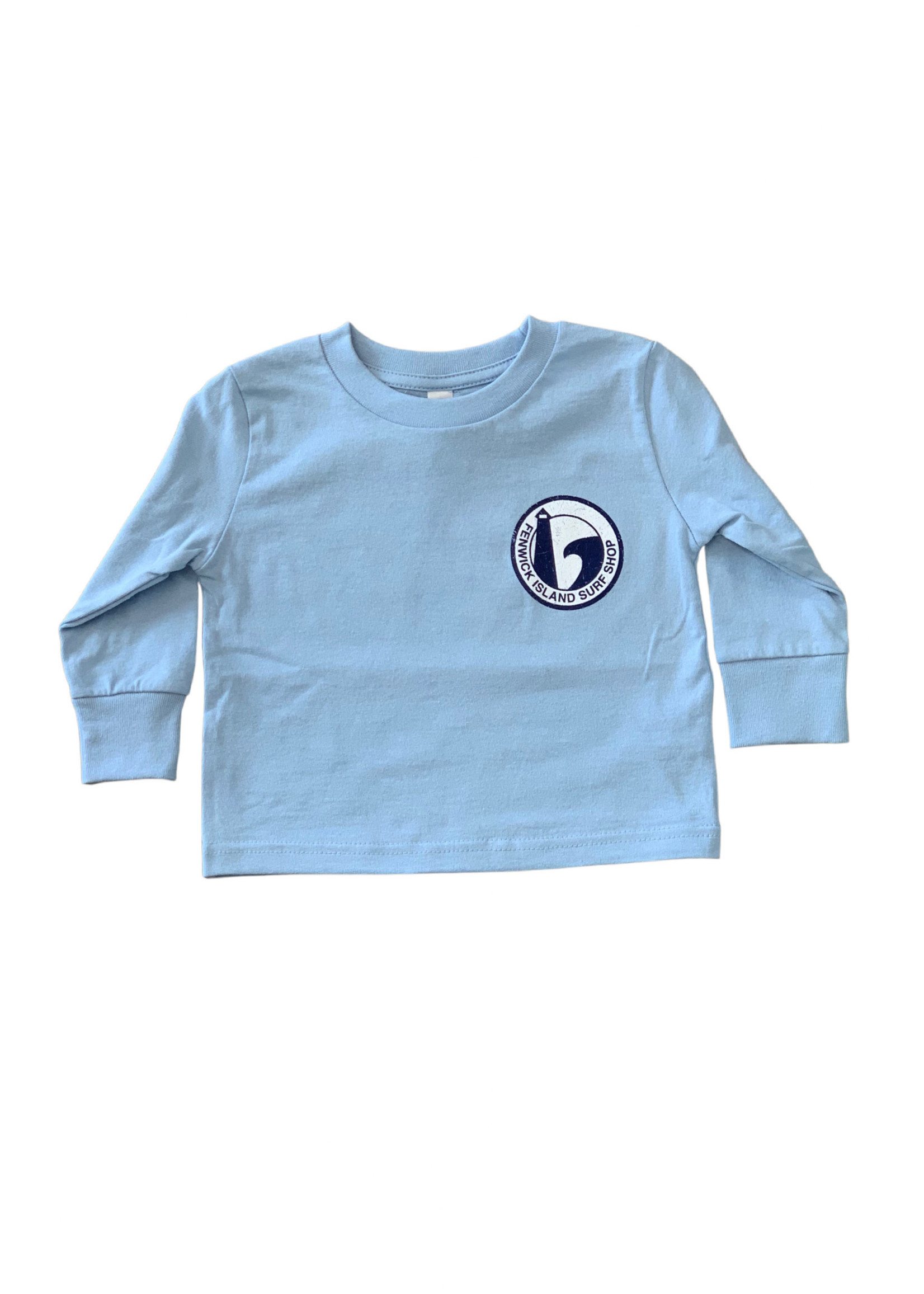 "ROUND" LONG SLEEVE LIGHT BLUE