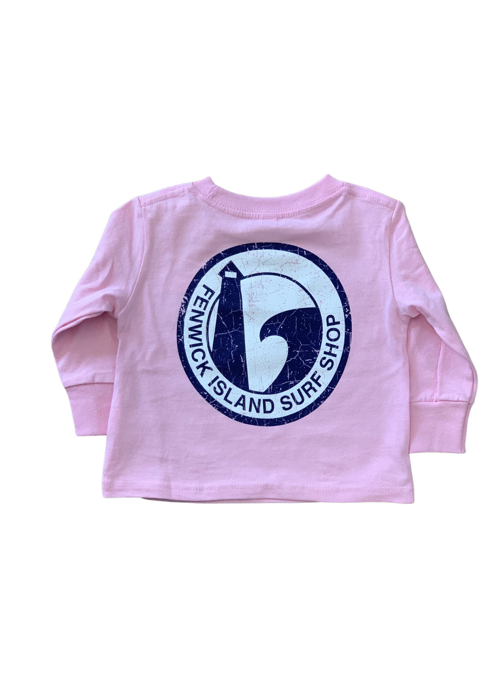 "ROUND" LONG SLEEVE LIGHT PINK