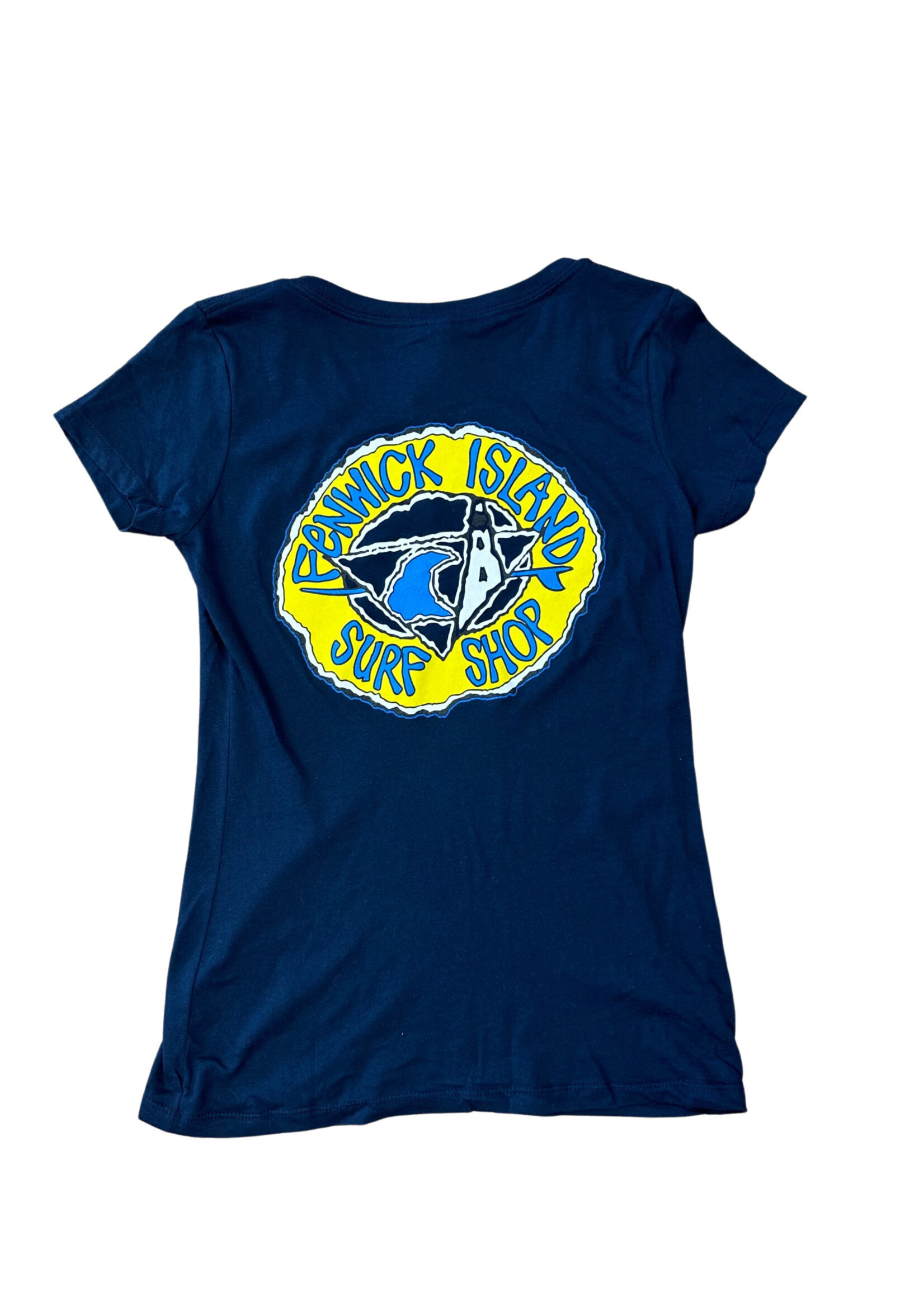 "KIKI" NEXT LEVEL NAVY V NECK
