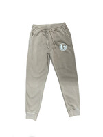 "ROUND" PIGMENT DYED  FLEECE PANT SANDSTONE