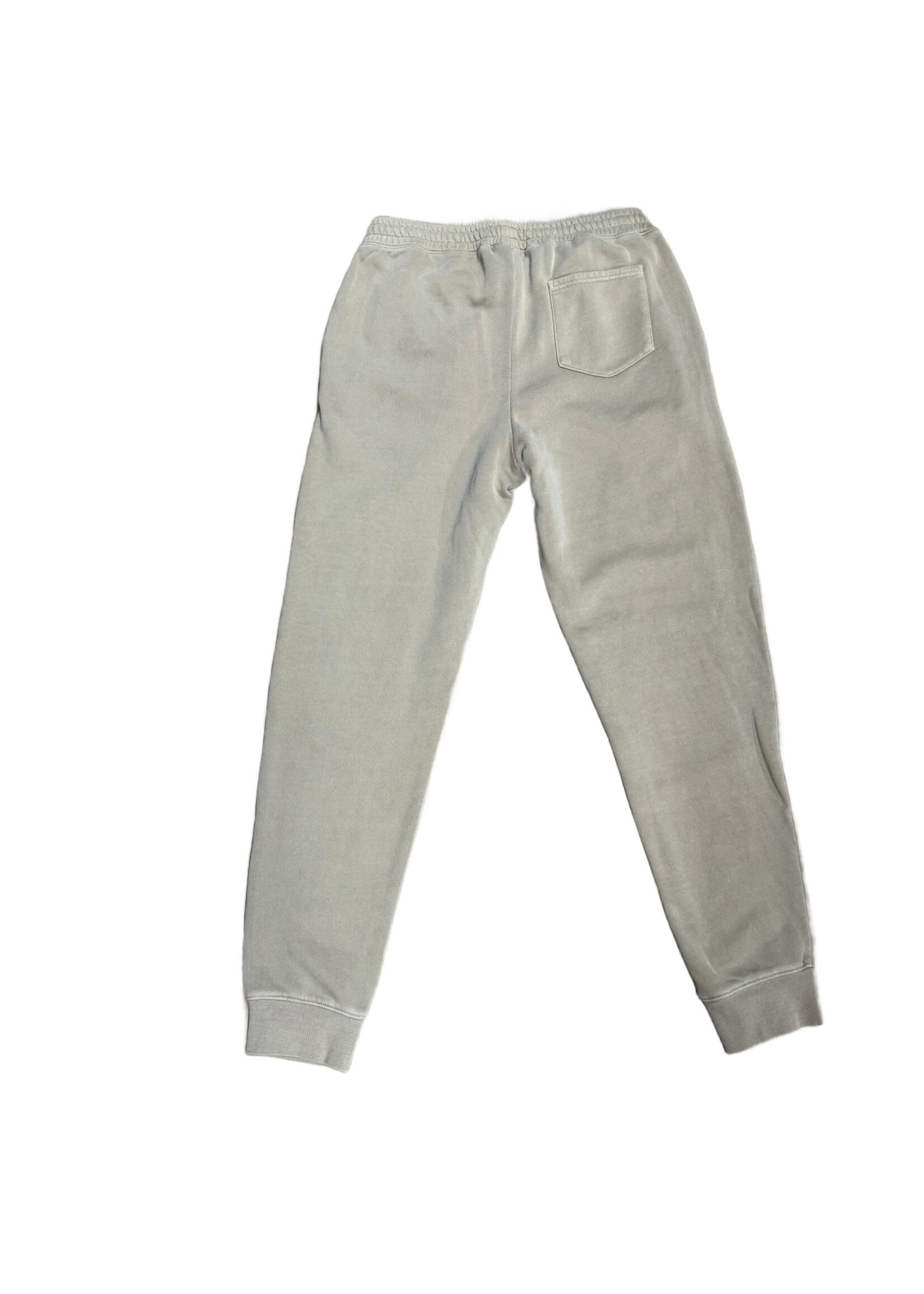"ROUND" PIGMENT DYED  FLEECE PANT SANDSTONE