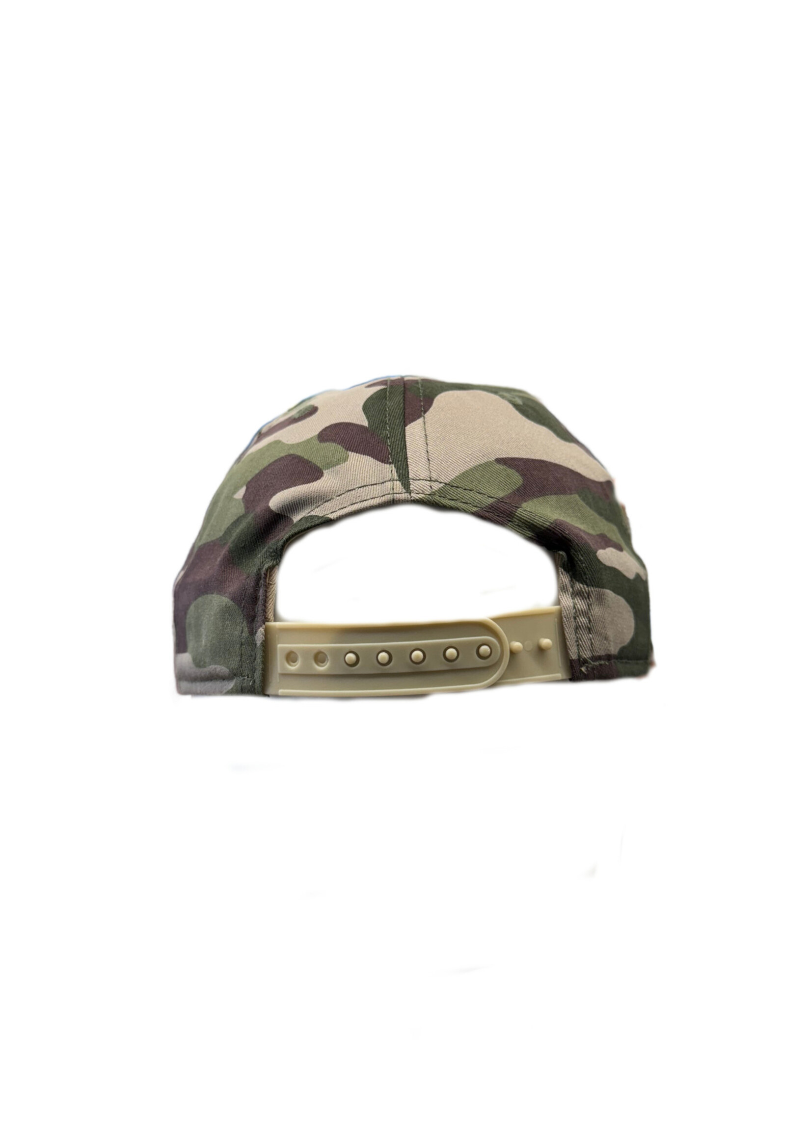 LOW CROWN FLAT BRIM ROUND EMBROIDERY CAMO
