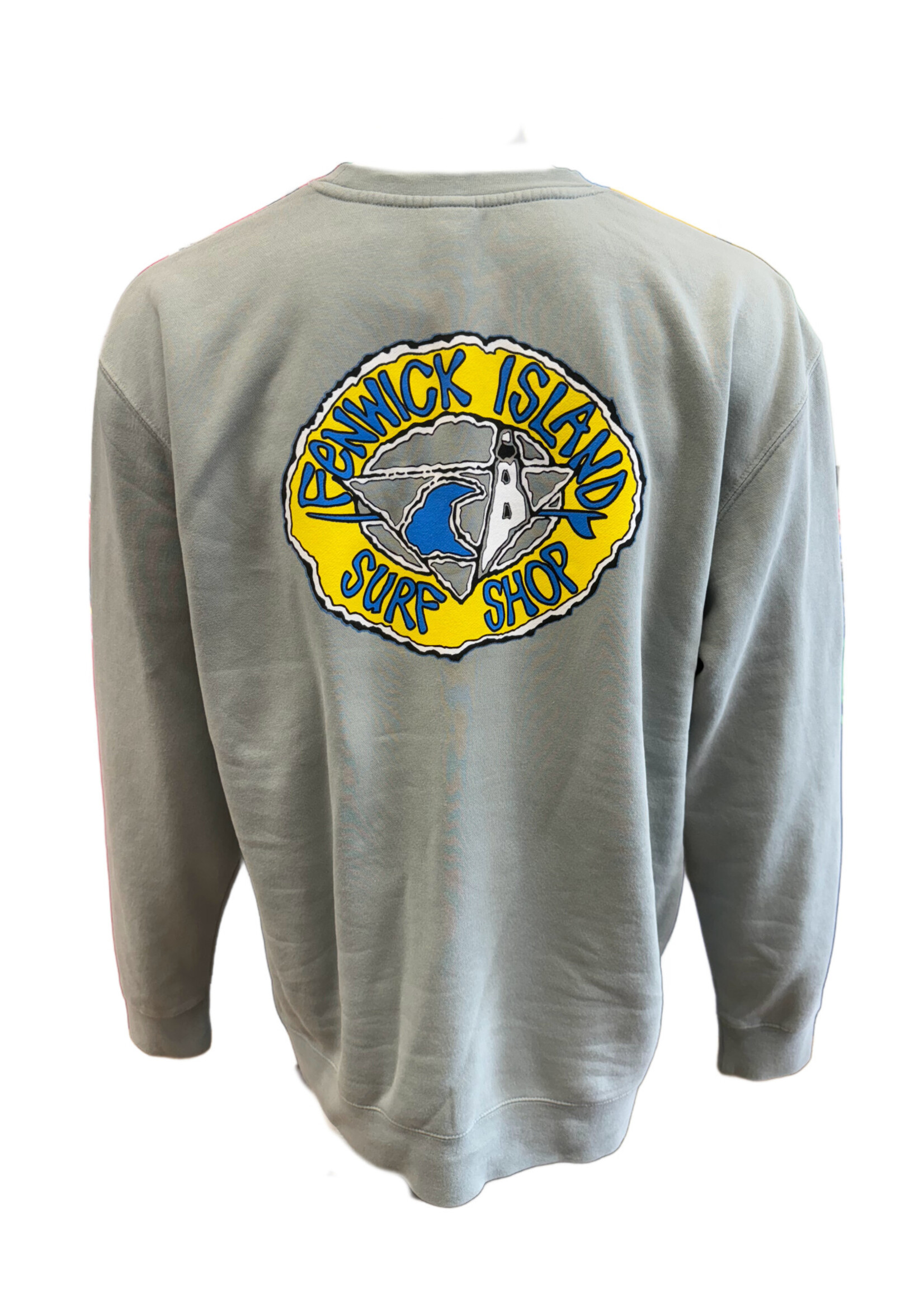 "KIKI" PIGMENT DYED CREW SAGE