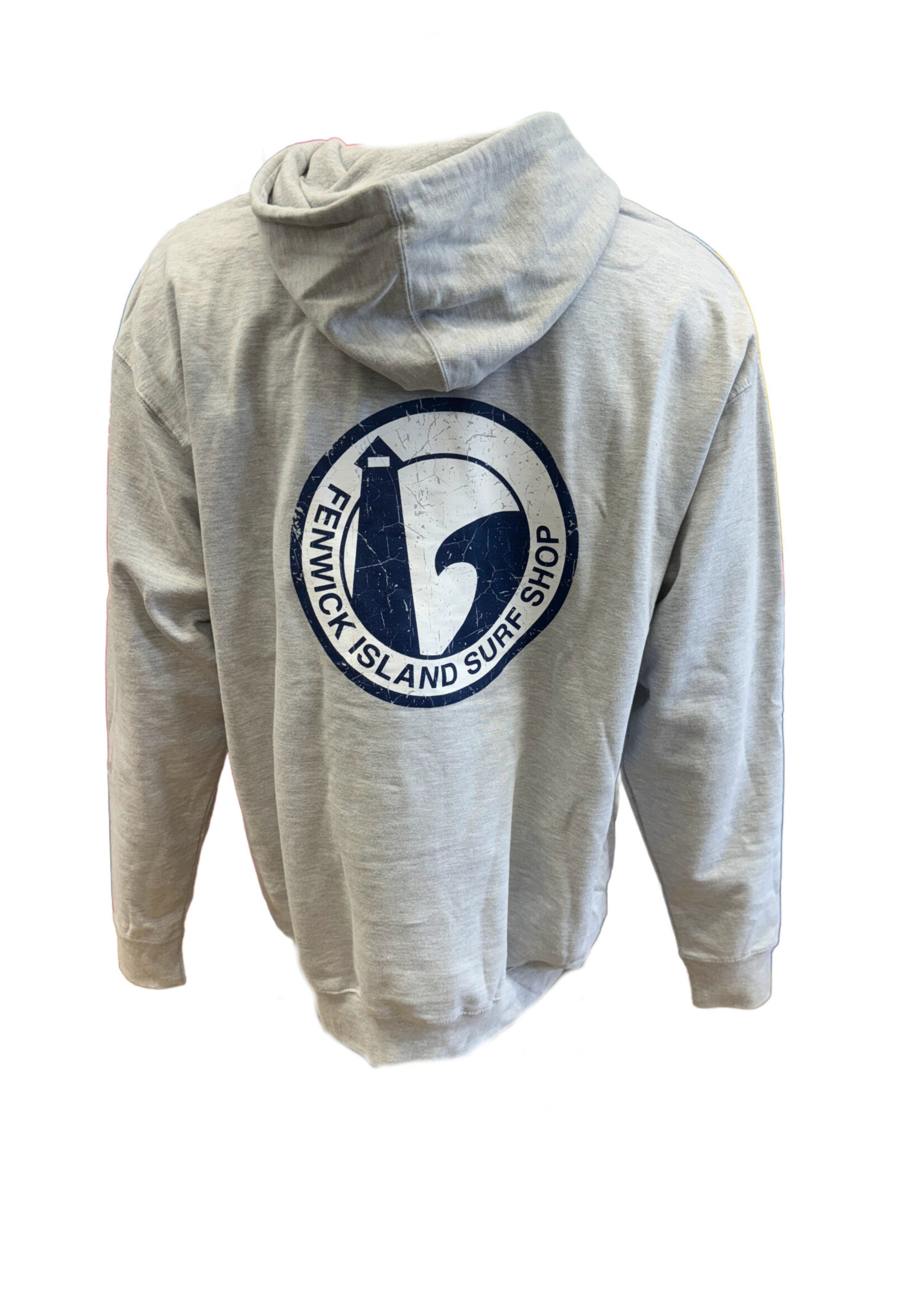 "ROUND" MIDWEIGHT HOOD GREY HEATHER