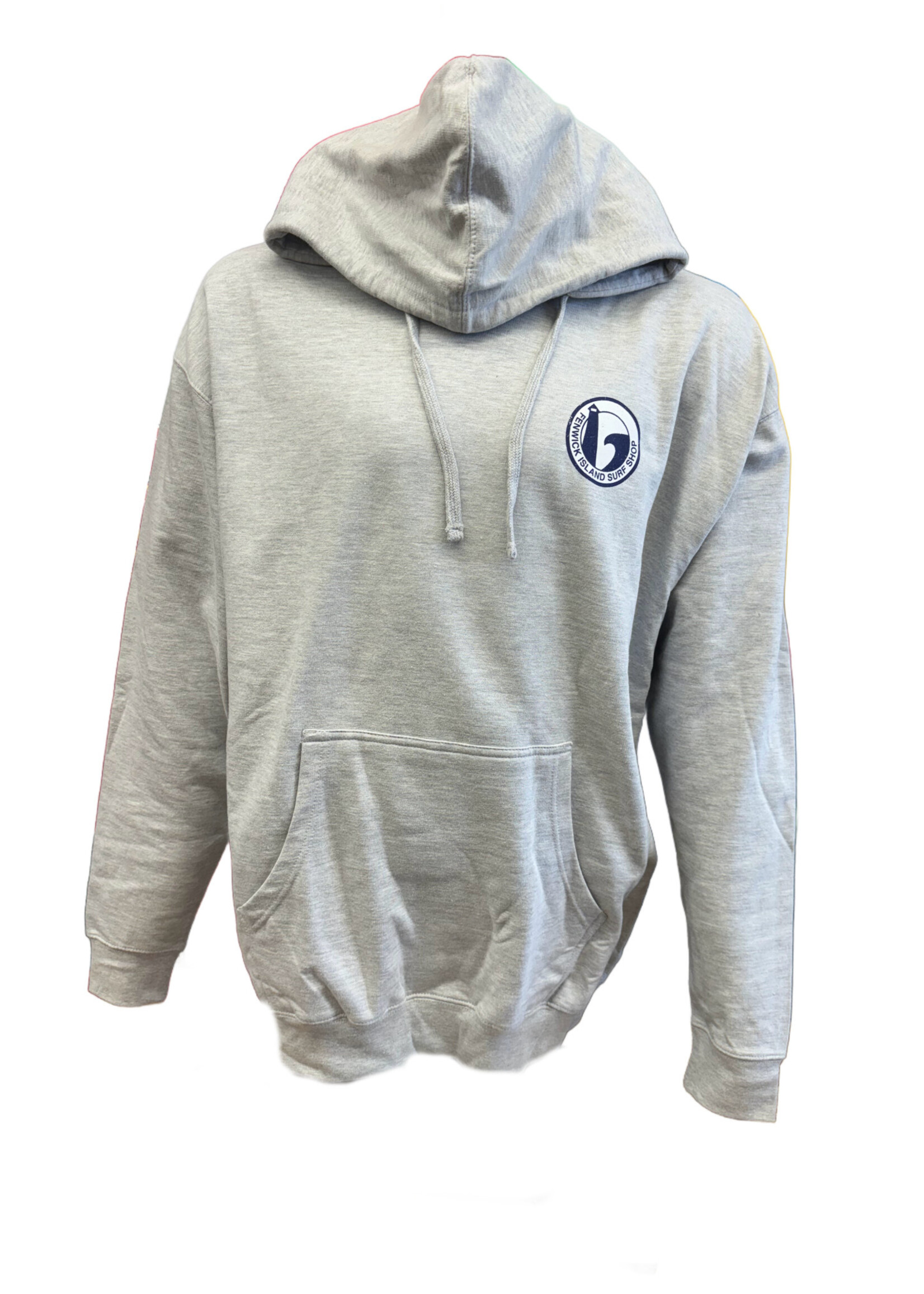 "ROUND" MIDWEIGHT HOOD GREY HEATHER
