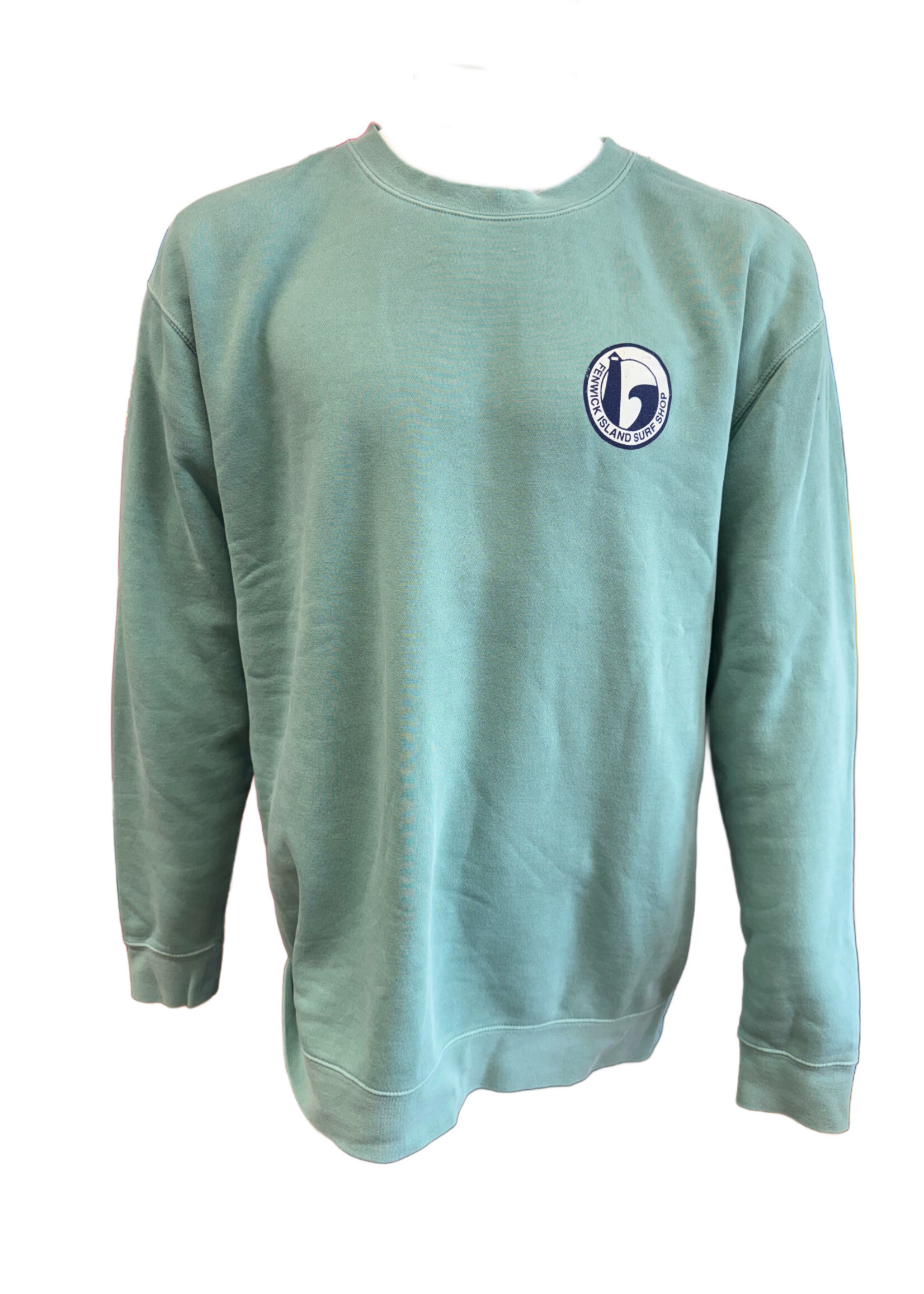 "ROUND" PIGMENT DYED CREW MINT