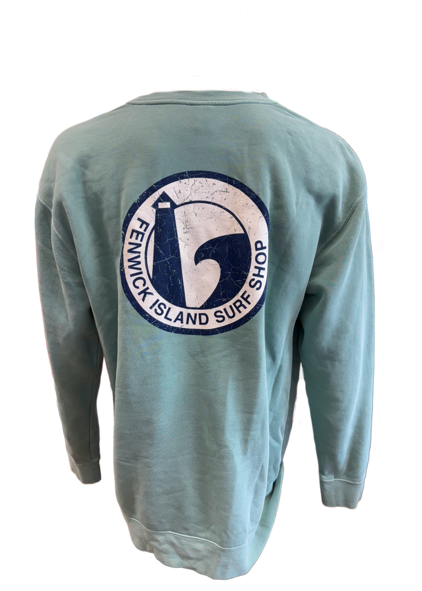 "ROUND" PIGMENT DYED CREW MINT