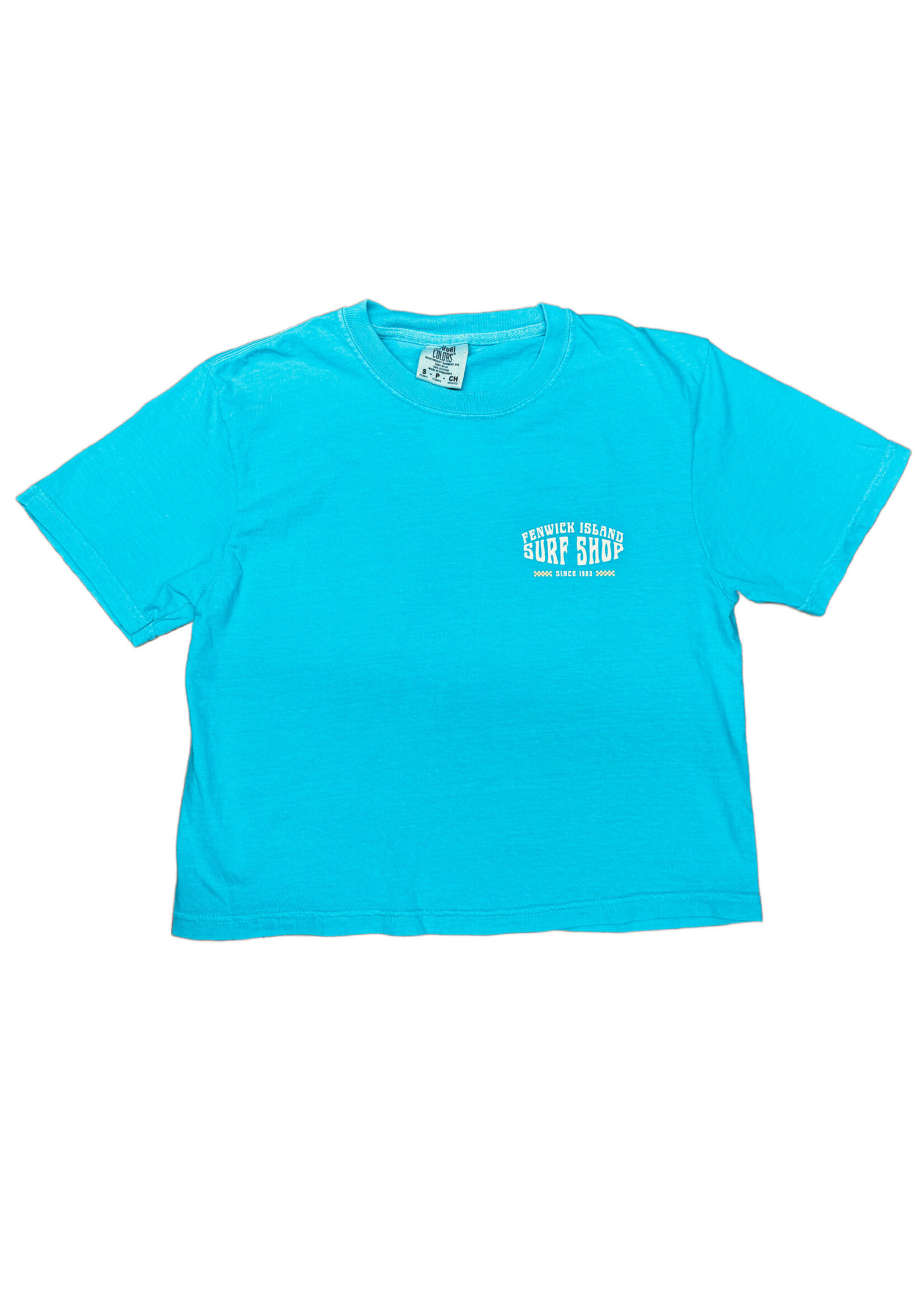 "KEN SURF" CROP TEE CHALKY MINT