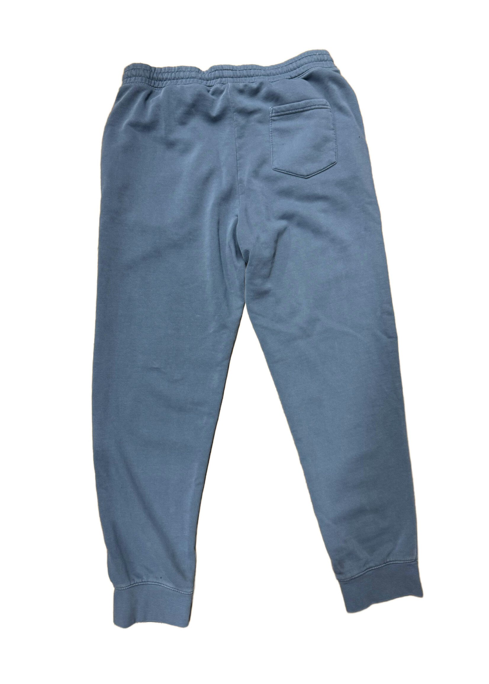 "ROUND" PIGMENT DYE FLEECE PANT SLATE