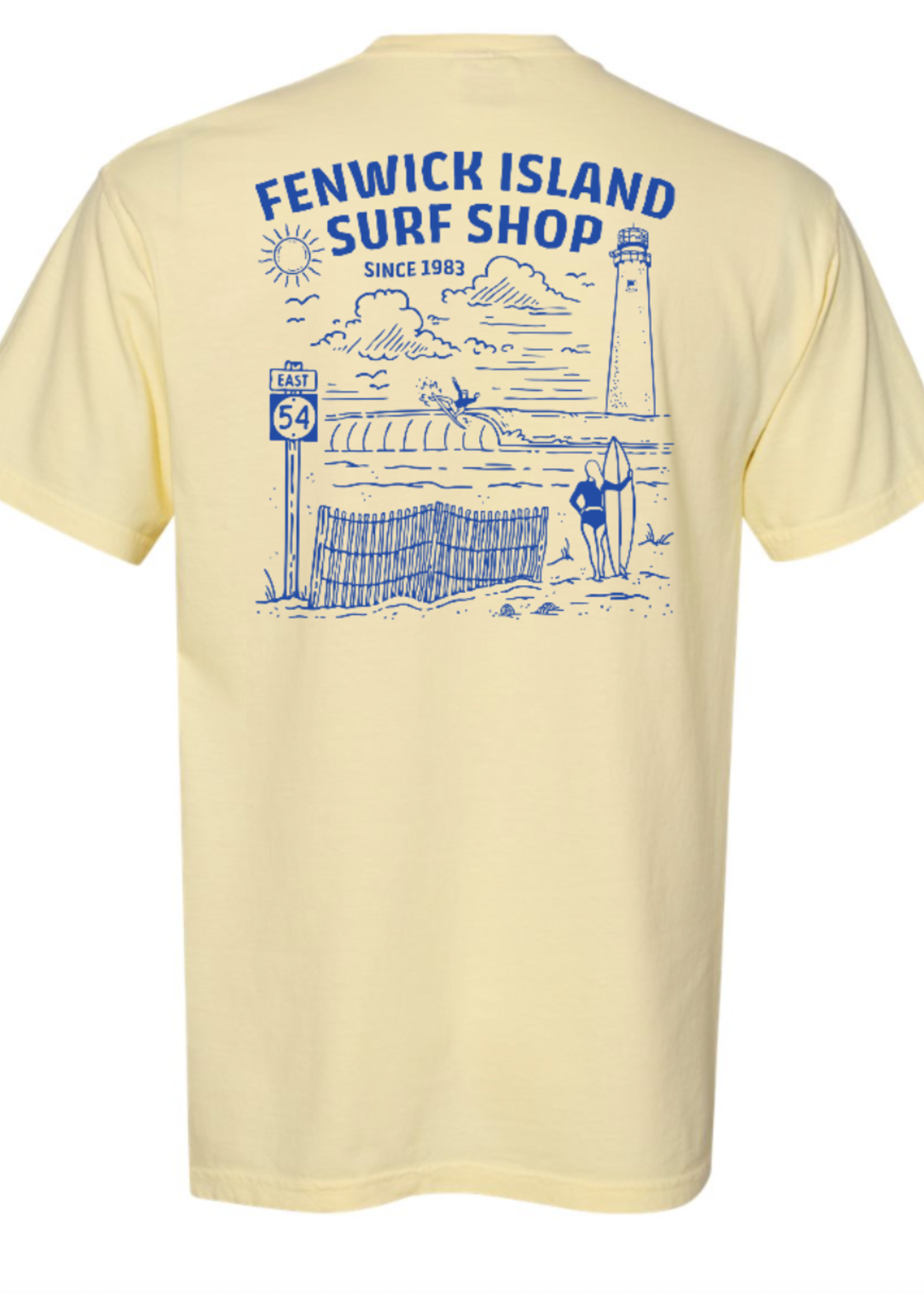 "FENWICK BEACH" COMFORT COLORS BANANA