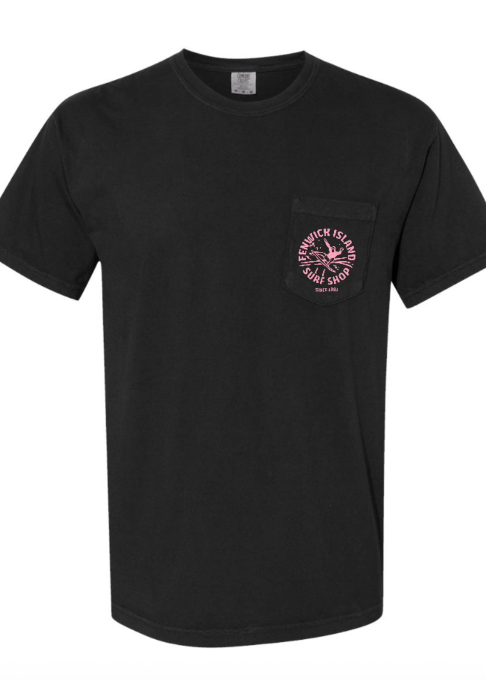 "FENWICK BEACH" SS COMFORT COLORS BLACK