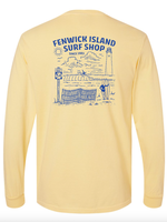 "FENWICK BEACH" POCKET LS BUTTER