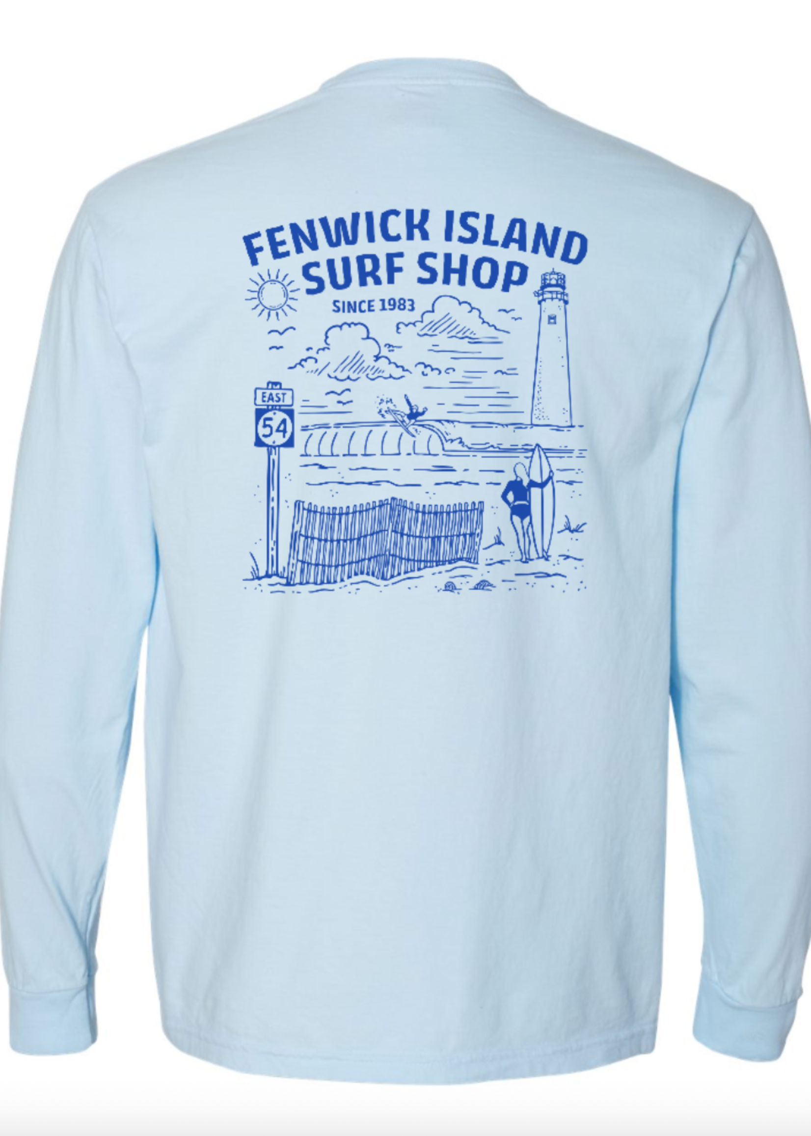 "FENWICK BEACH"  POCKET LS CHAMBRAY