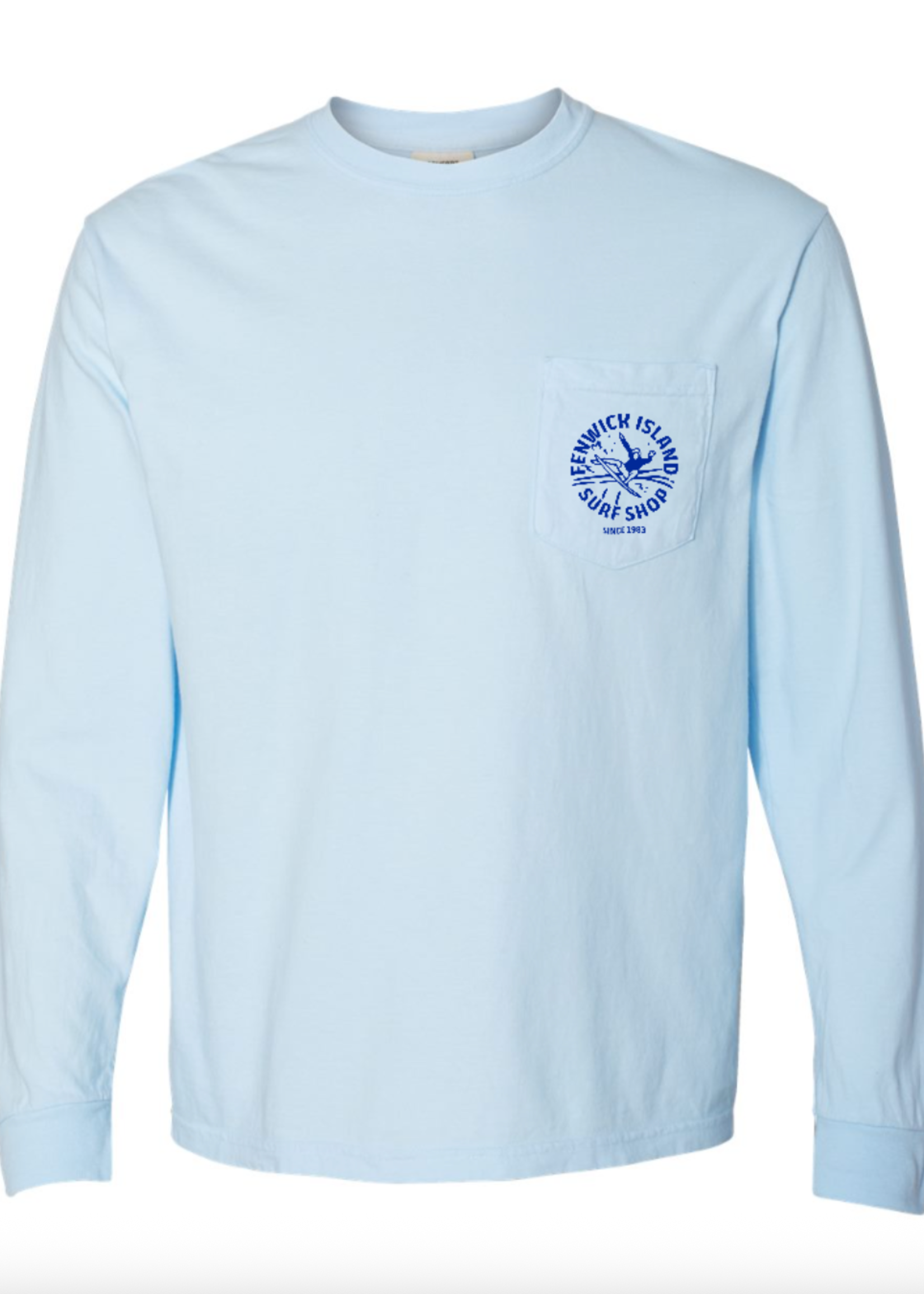 "FENWICK BEACH"  POCKET LS CHAMBRAY