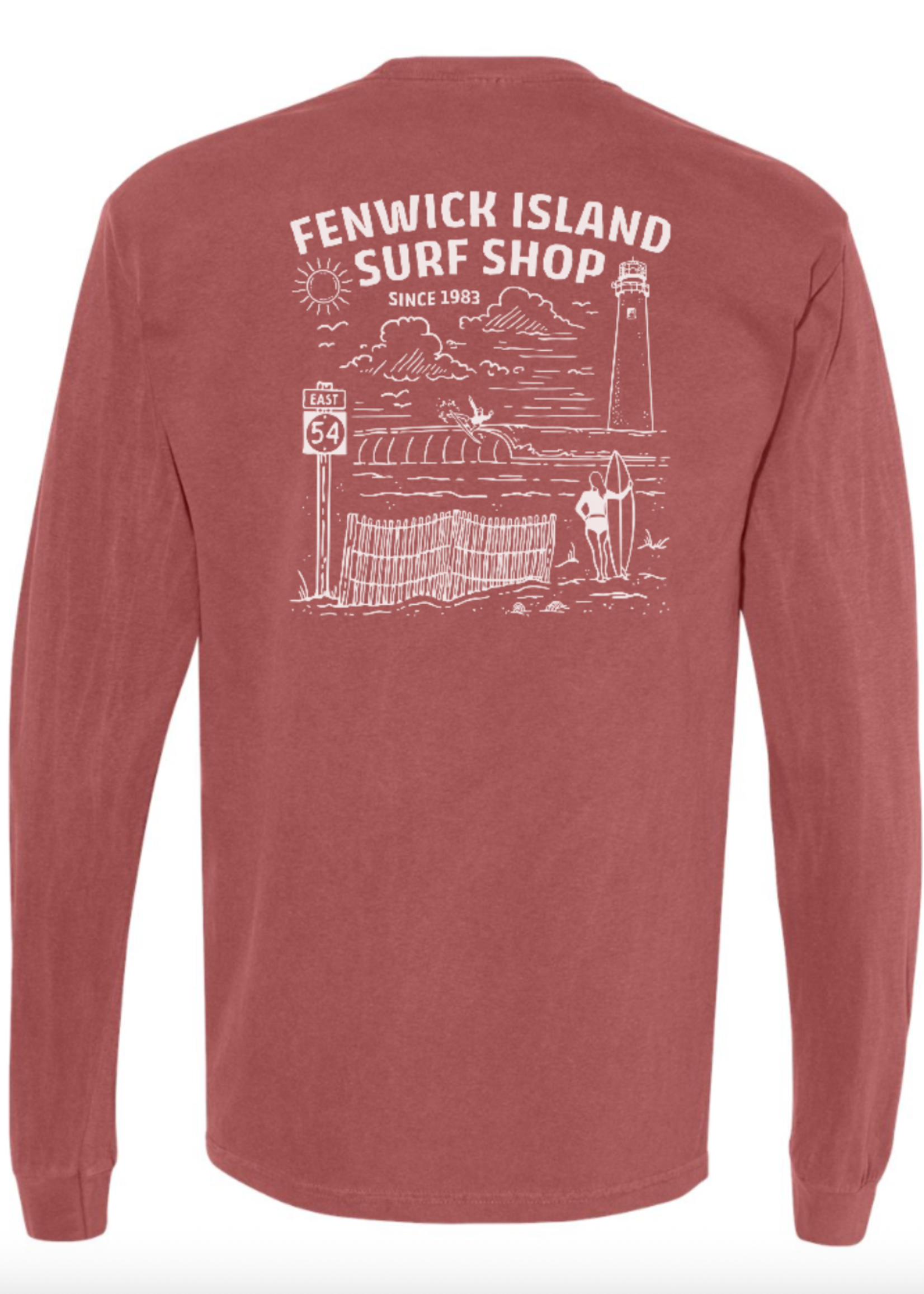 "FENWICK BEACH" POCKET LS BRICK