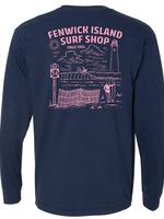 FENWICK BEACH POCKET LS NAVY