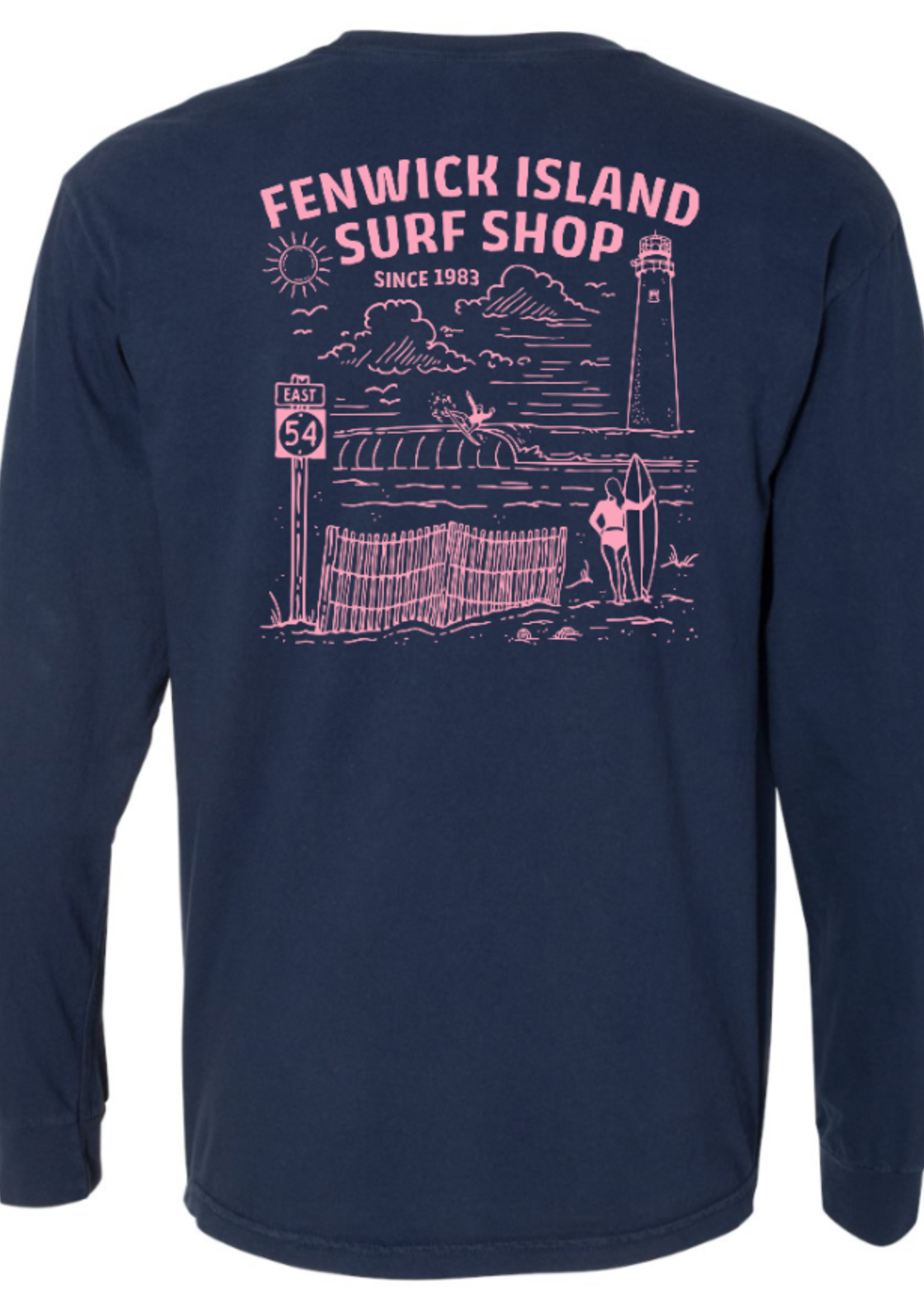 FENWICK BEACH POCKET LS NAVY