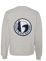 "ROUND" MIDWEIGHT HEATHER GRAY CREW