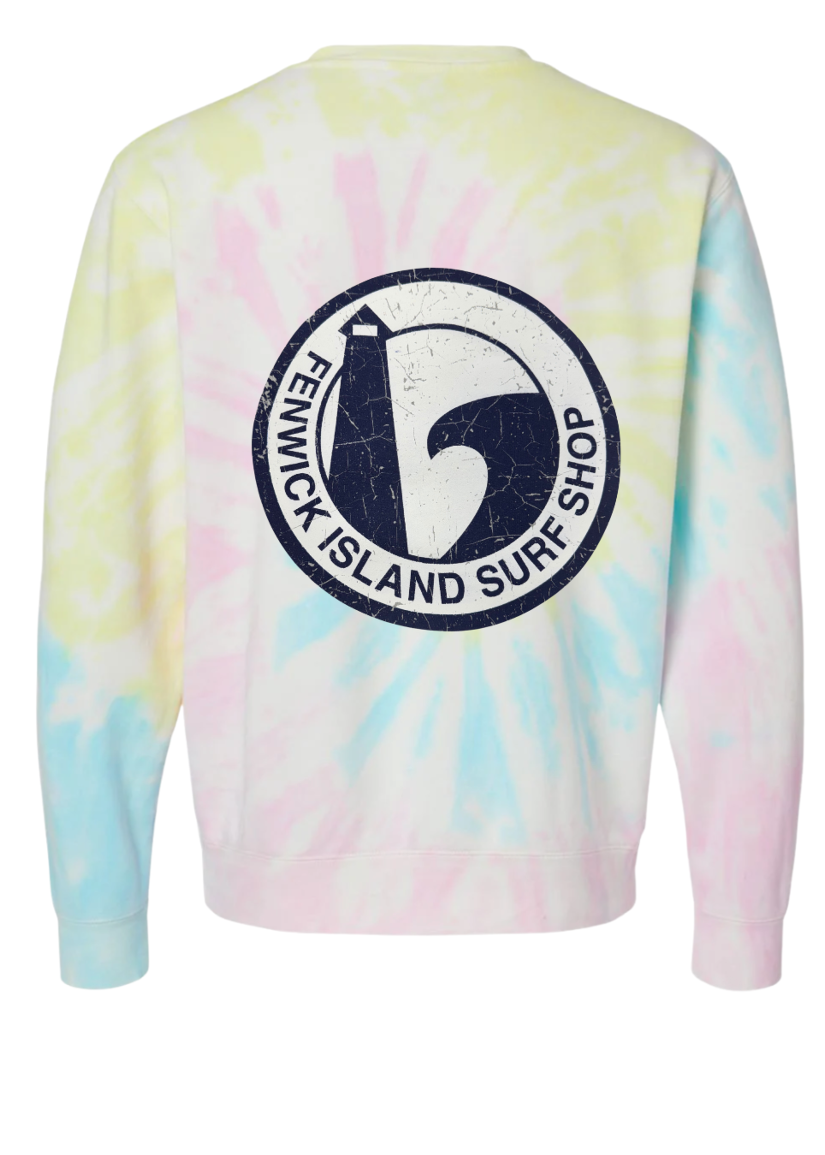"ROUND" TIE DYED SUNET CREW